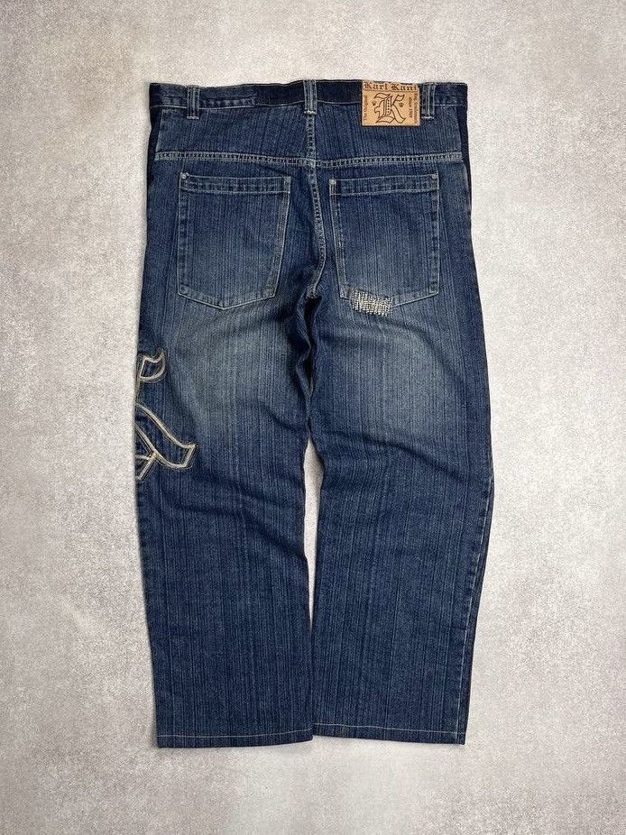 Other VINTAGE KARL KANI BAGGY EMBROIDERY JEANS Y2K RARE 34 Size US 34 / EU 50 - 3 Thumbnail