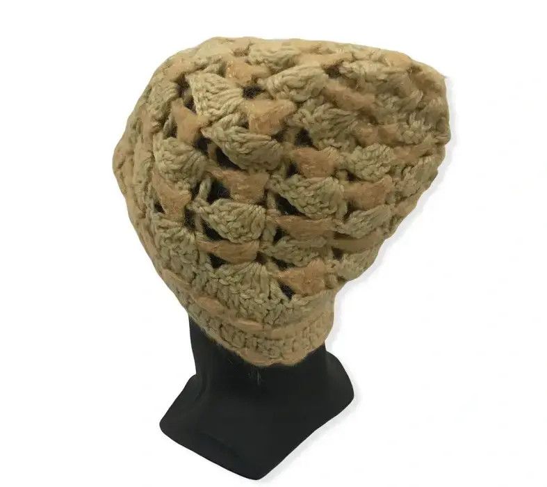 Japanese Brand Japanese Brand Net Design Beanie Hat Size ONE SIZE - 3 Thumbnail
