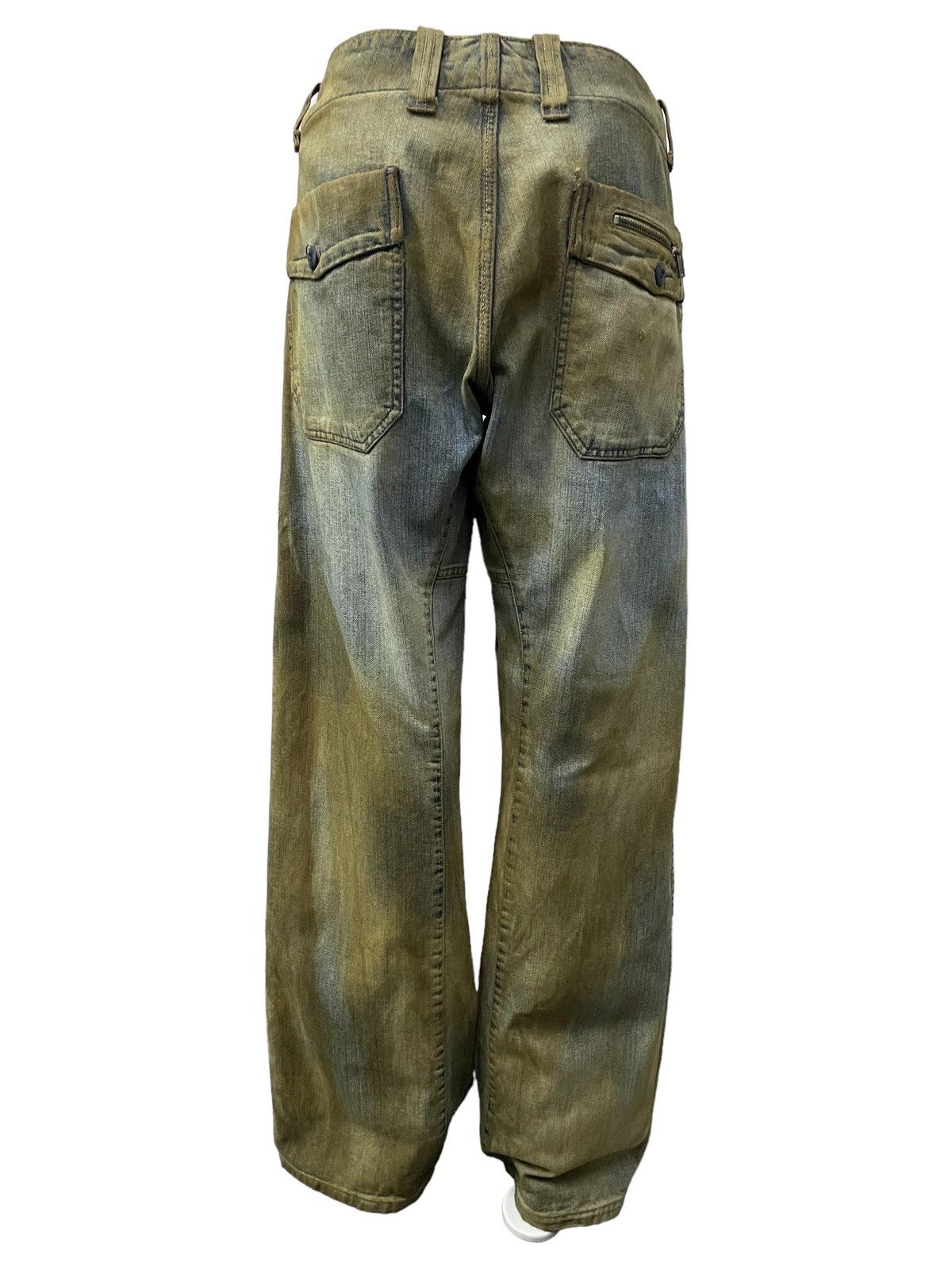 Diesel × Hysteric Glamour Vintage Diesel TrompeL’oeil Loose Baggy Mud Wash Jeans Size US 33 - 6 Thumbnail