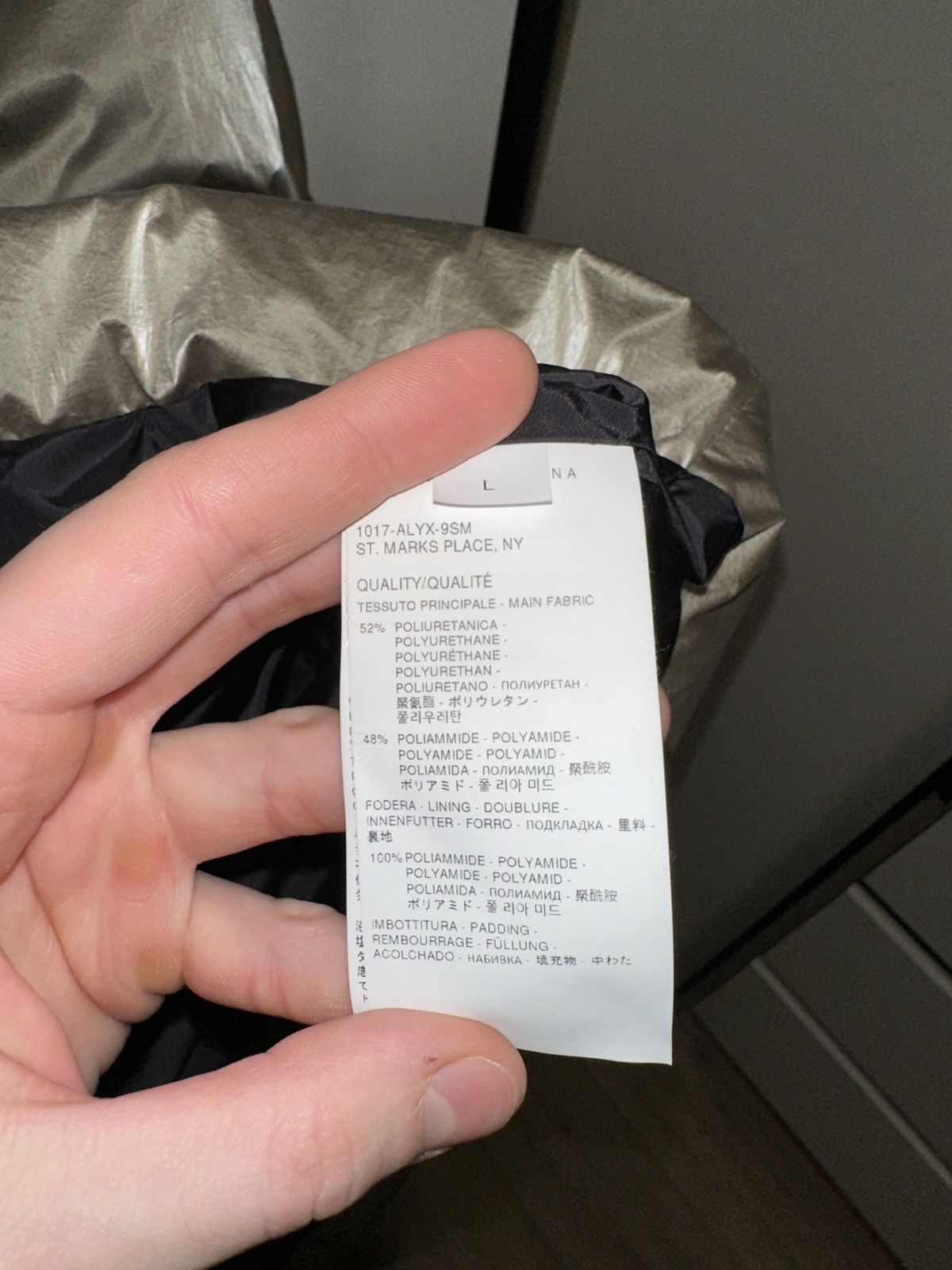1017 ALYX 9SM 1017 ALYX 9SM Nightrider Puffer Jacket — Green — Size L Size US L / EU 52-54 / 3 - 8 Thumbnail