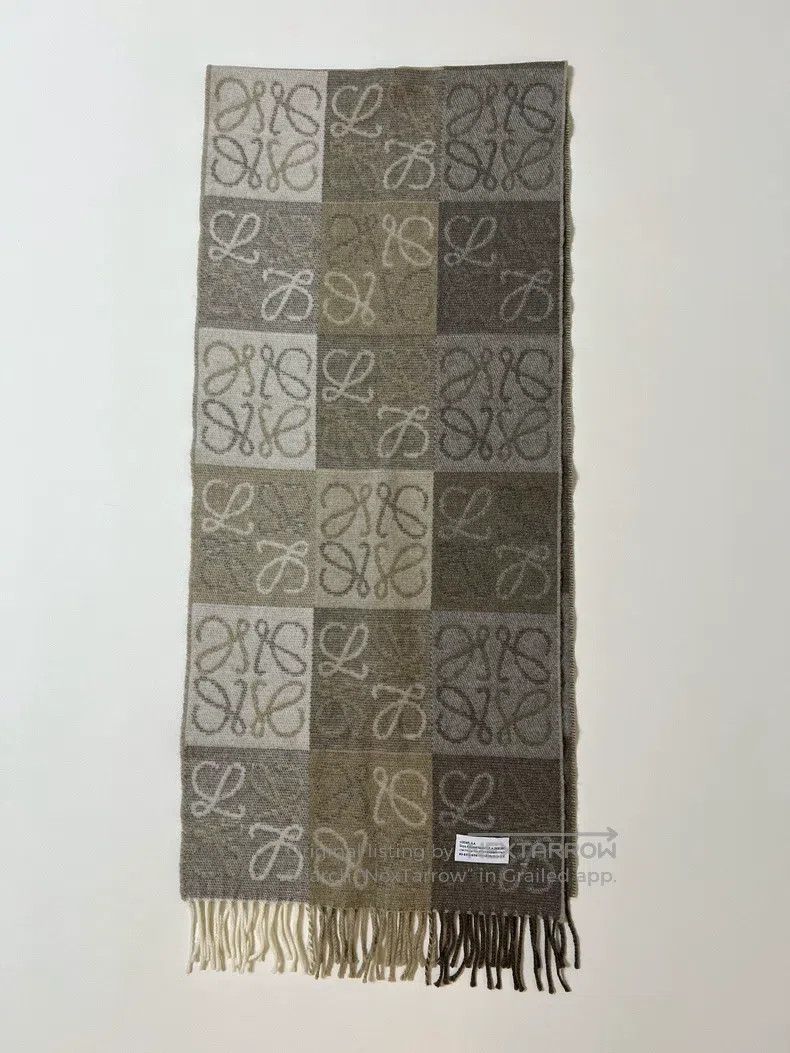 Loewe LOEWE size 180*38cm Anagram Cashmere Scarf Size ONE SIZE - 3 Thumbnail