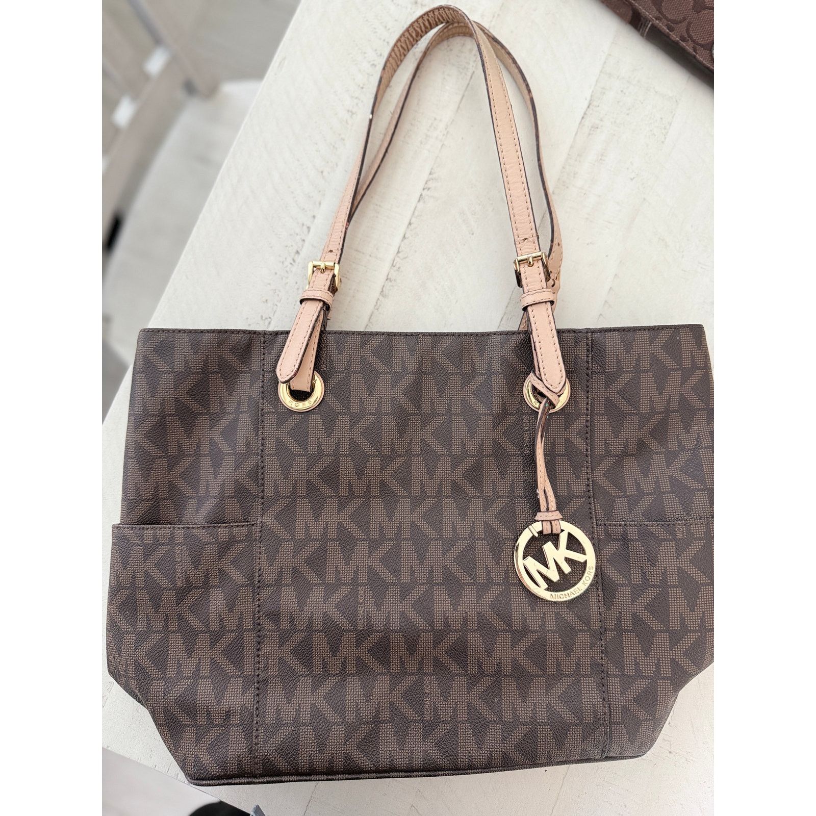 Michael Kors Michael Kors Signature Brown Logo Tote AS IS Size ONE SIZE - 1 Thumbnail