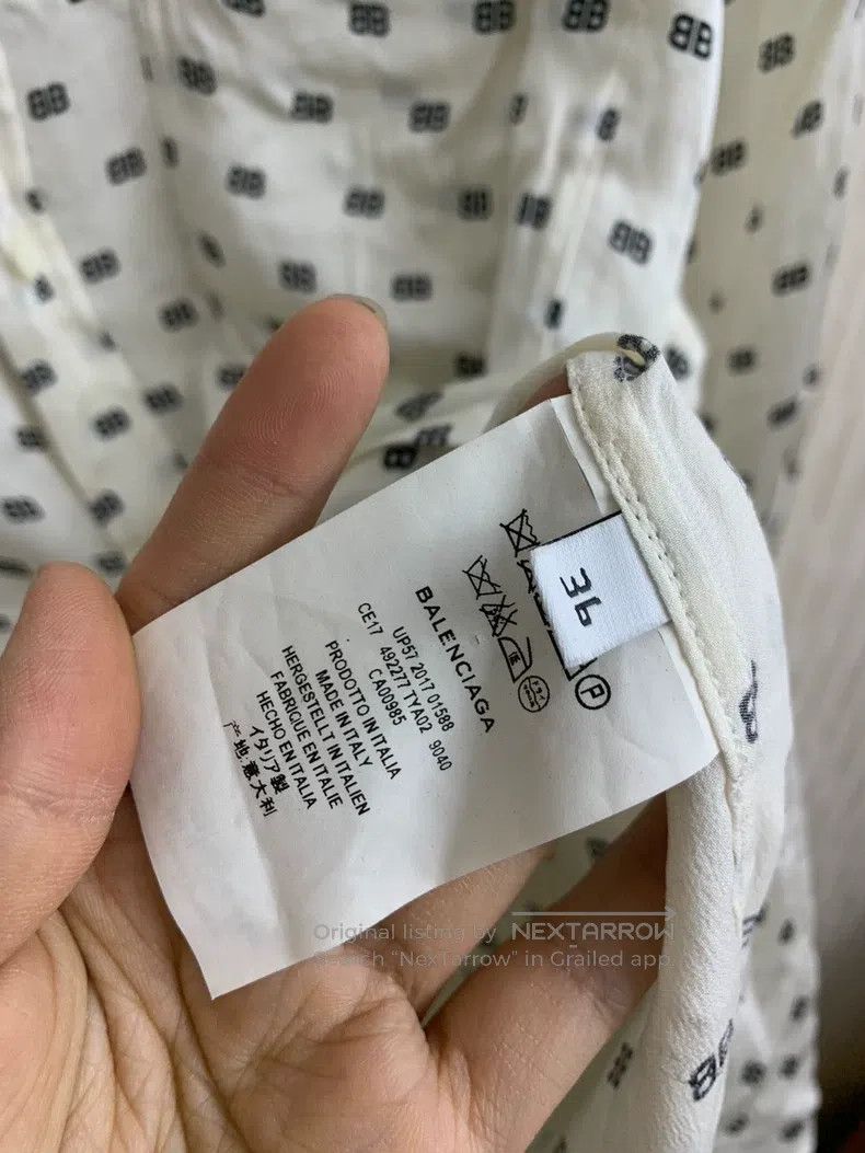 Balenciaga Balenciaga Double B Letter Logo Subtle Texture Full Print Size XS / US 0-2 / IT 36-38 - 3 Thumbnail