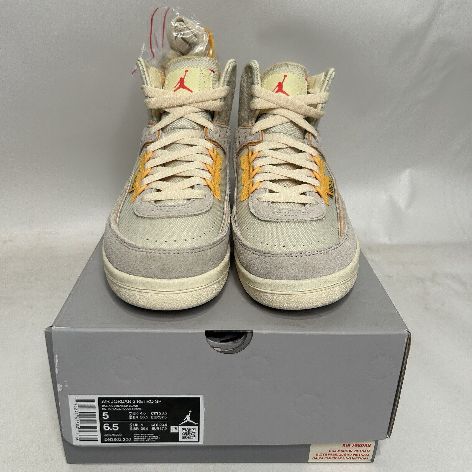 Jordan Brand Nike Air Jordan 2 Retro SP X Union LA “Rattan” 2024 Size US 6.5 / IT 36.5 - 2 Thumbnail