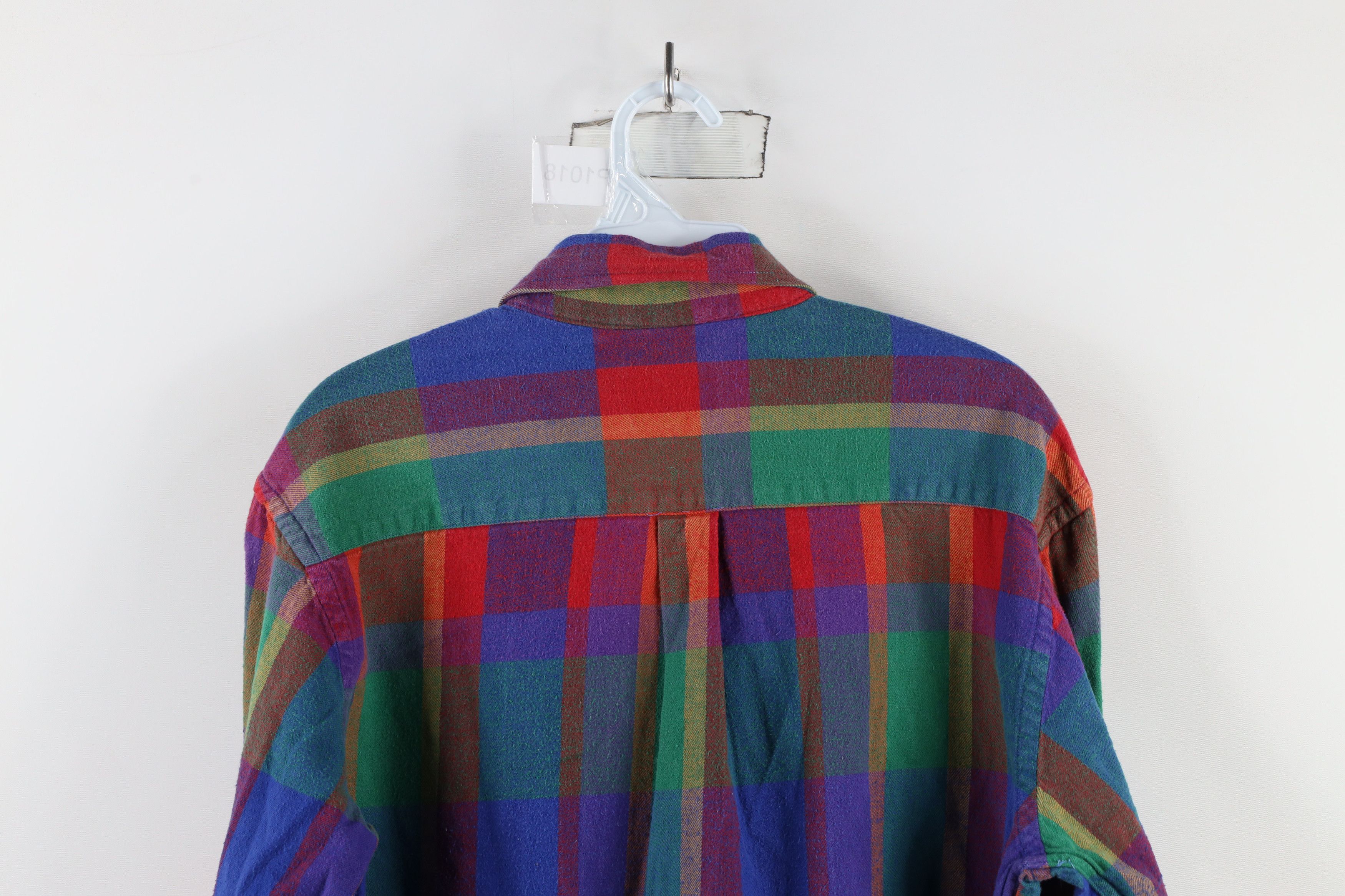 Vintage Vintage 90s Streetwear Plaid Flannel Button Down Shirt Size US M / EU 48-50 / 2 - 9 Thumbnail