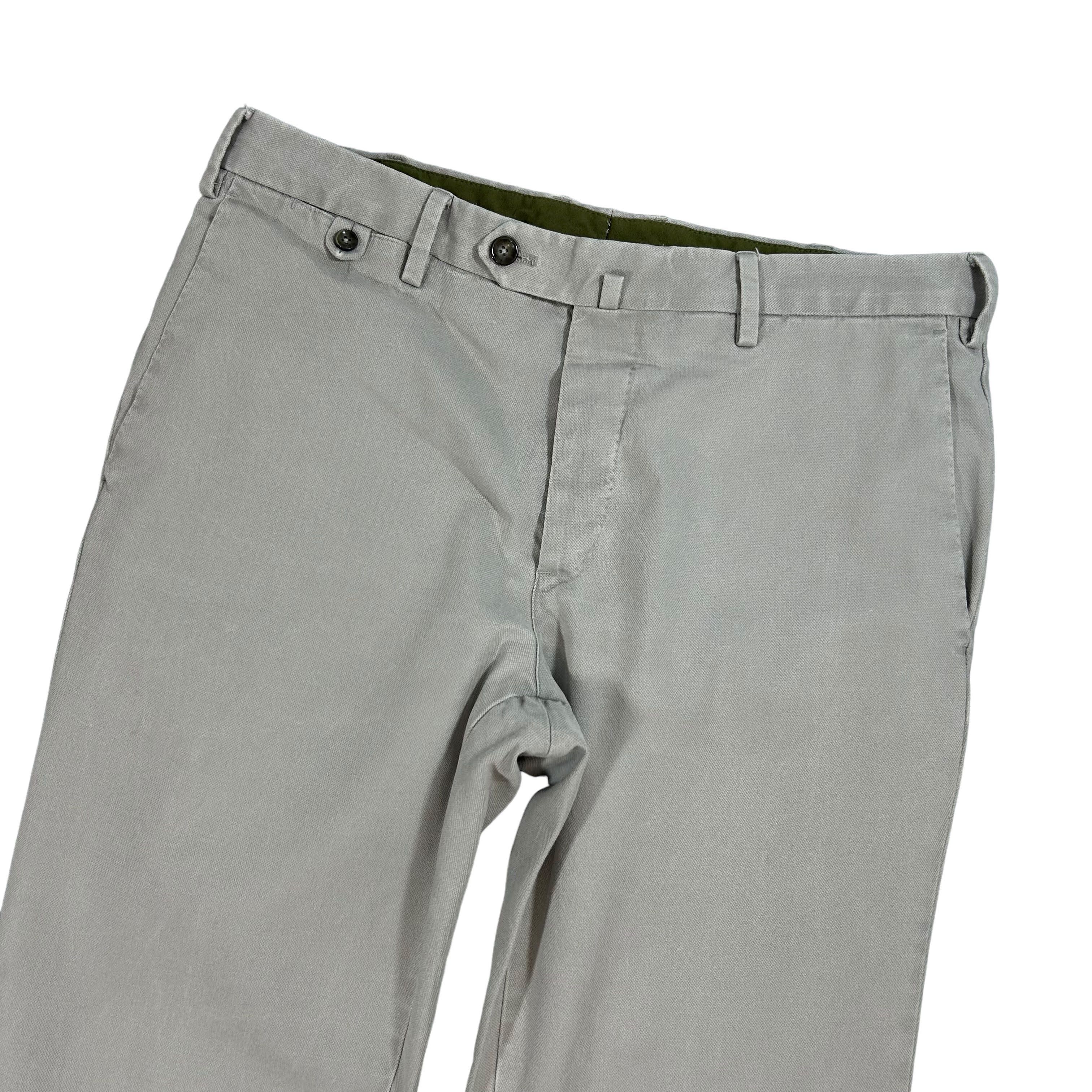 PT Torino PT01 Shaka Gray Slim Fit Tapered Classic Chino Pants W32L30 Size US 32 / EU 48 - 3 Thumbnail