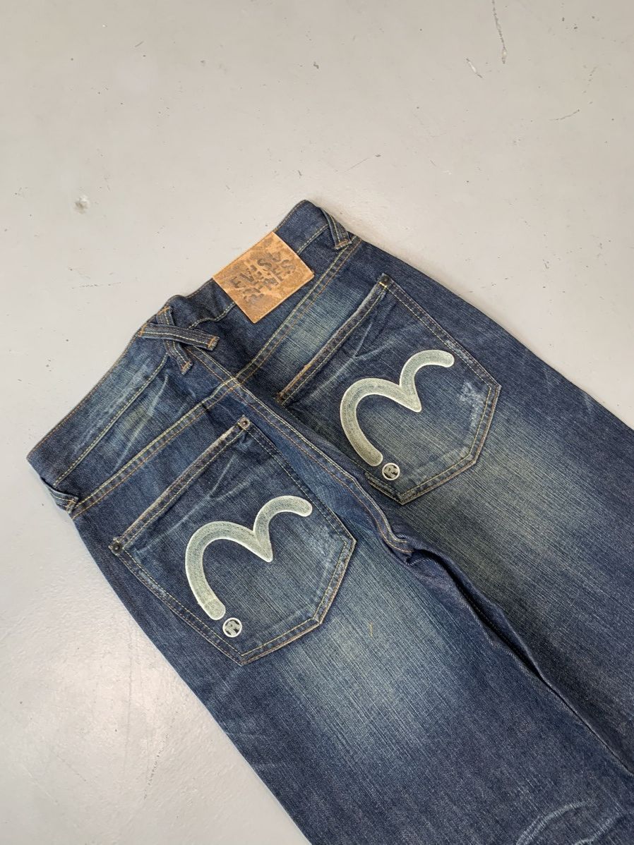 Japanese Brand Vintage Evisu inspired denim baggy fit Size US 30 / EU 46 - 3 Thumbnail