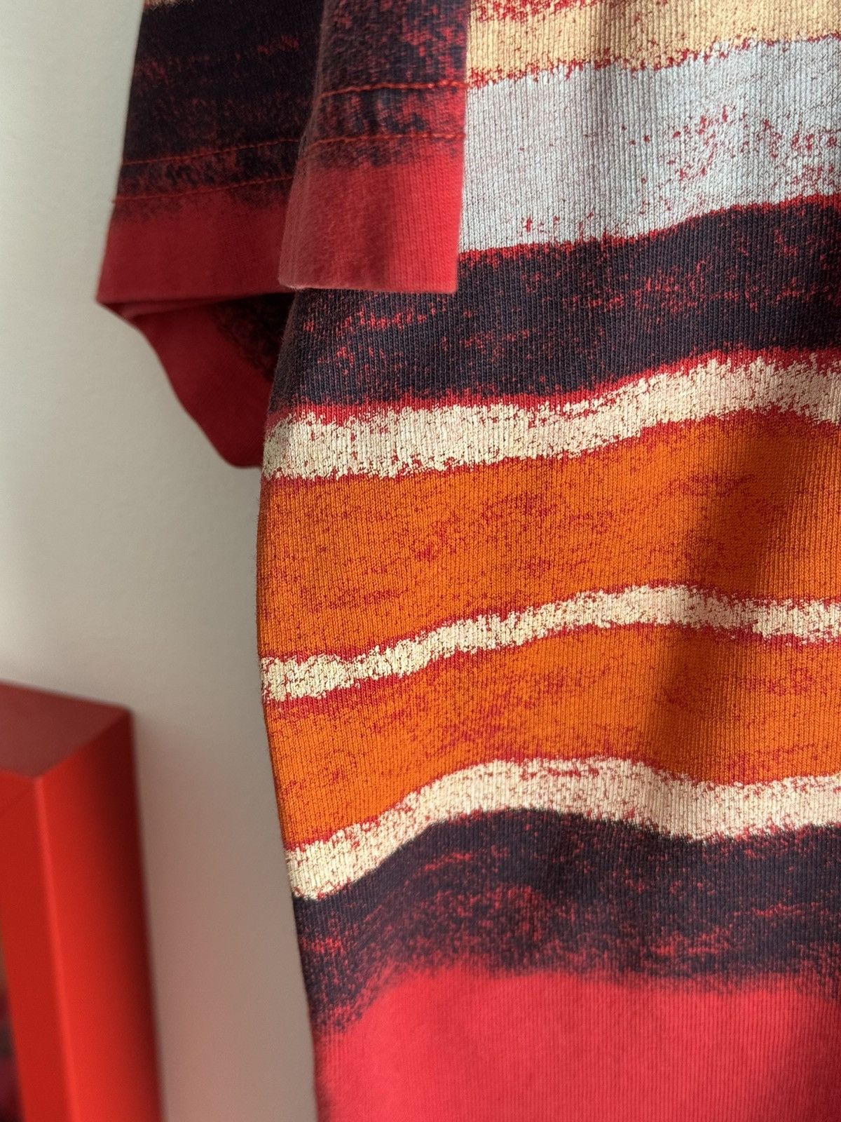 Kenzo Kenzo Striped Crew Neck Shirt Bold Red Size US M / EU 48-50 / 2 - 6 Thumbnail
