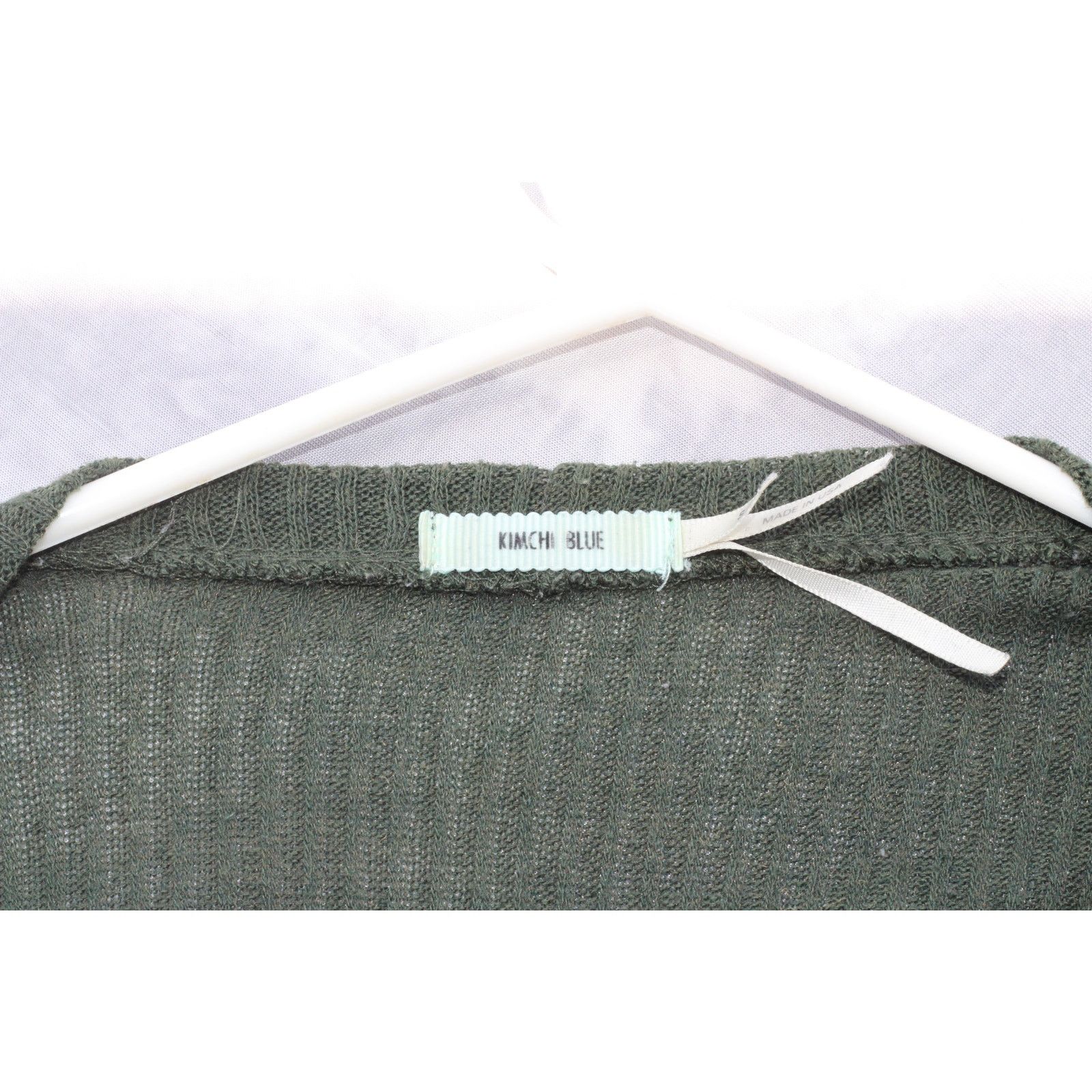 Urban Outfitters Urban Outfitters Kimchi Blue Green Ribbed Cardigan- S Size S / US 4 / IT 40 - 4 Thumbnail