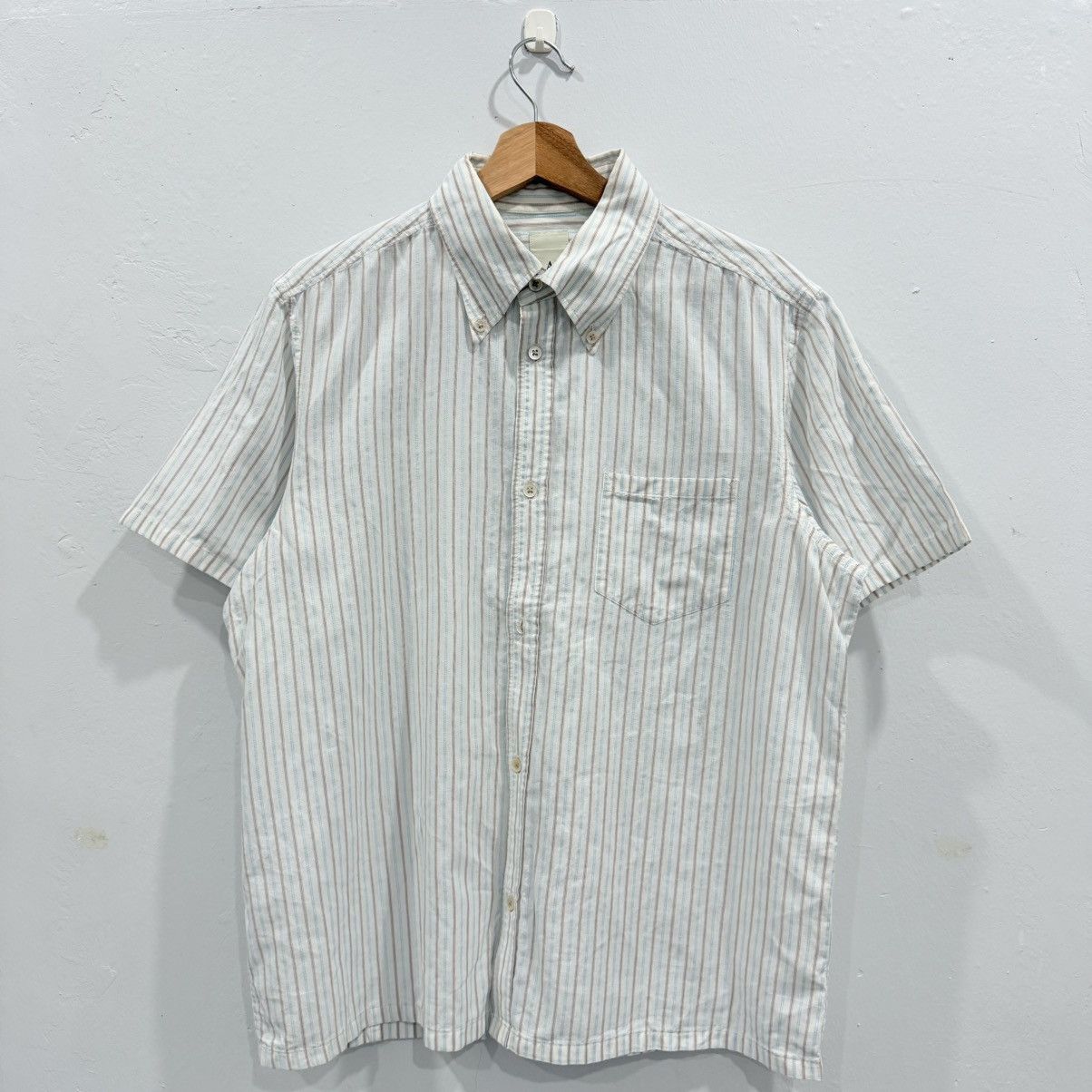 Yohji Yamamoto AAR Yohji Design Studio Stripe Shirt Button Ups Size US XL / EU 56 / 4 - 1 Thumbnail
