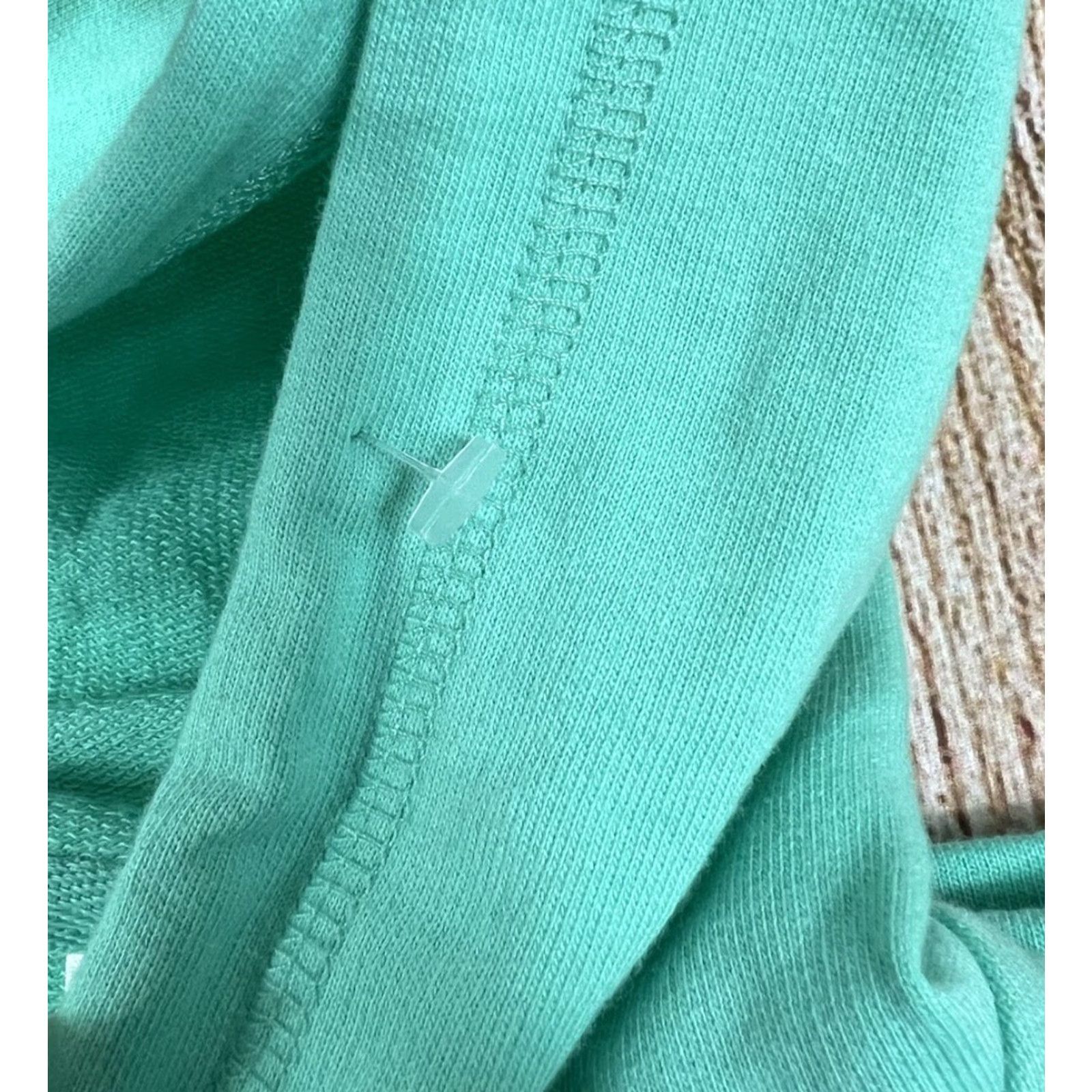 Liz Claiborne NWT Crazy Horse Hooded Jacket Women's XL Mediterranean Sky Flower Green Cotton Zipper Basic Jacket Purse? (Wait) Size XL / US 12-14 / IT 48-50 - 6 Thumbnail