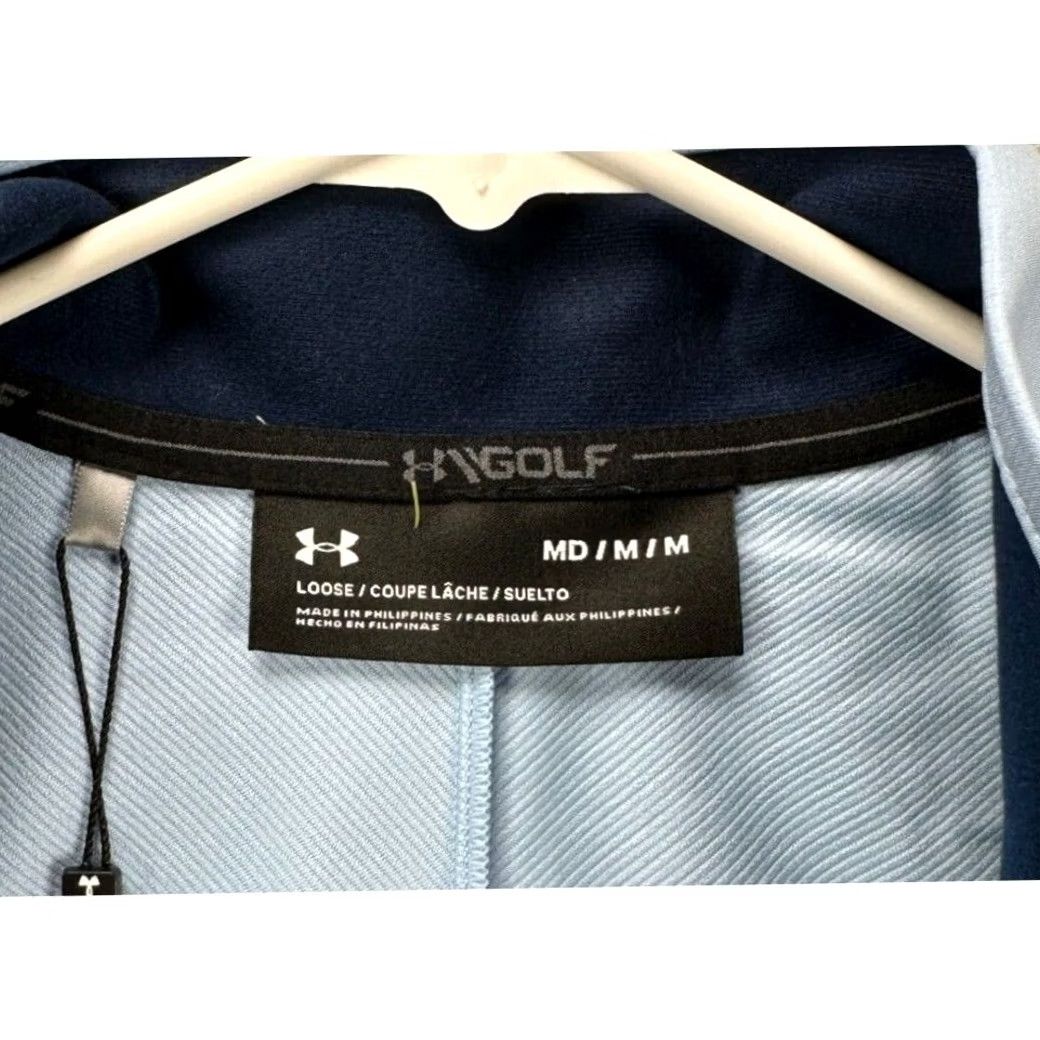 Under Armour VINTAGE Under Armour Jacket Mens Medium Storm Wind Strike Blue Golf Pullover Logo NEW A1 Size US M / EU 48-50 / 2 - 4 Thumbnail