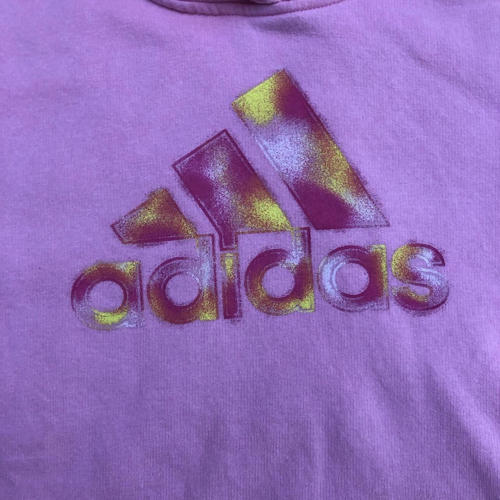 Adidas Women’s Pink/Yellow Adidas Graphic Logo Hoodie Size XS / US 0-2 / IT 36-38 - 3 Thumbnail