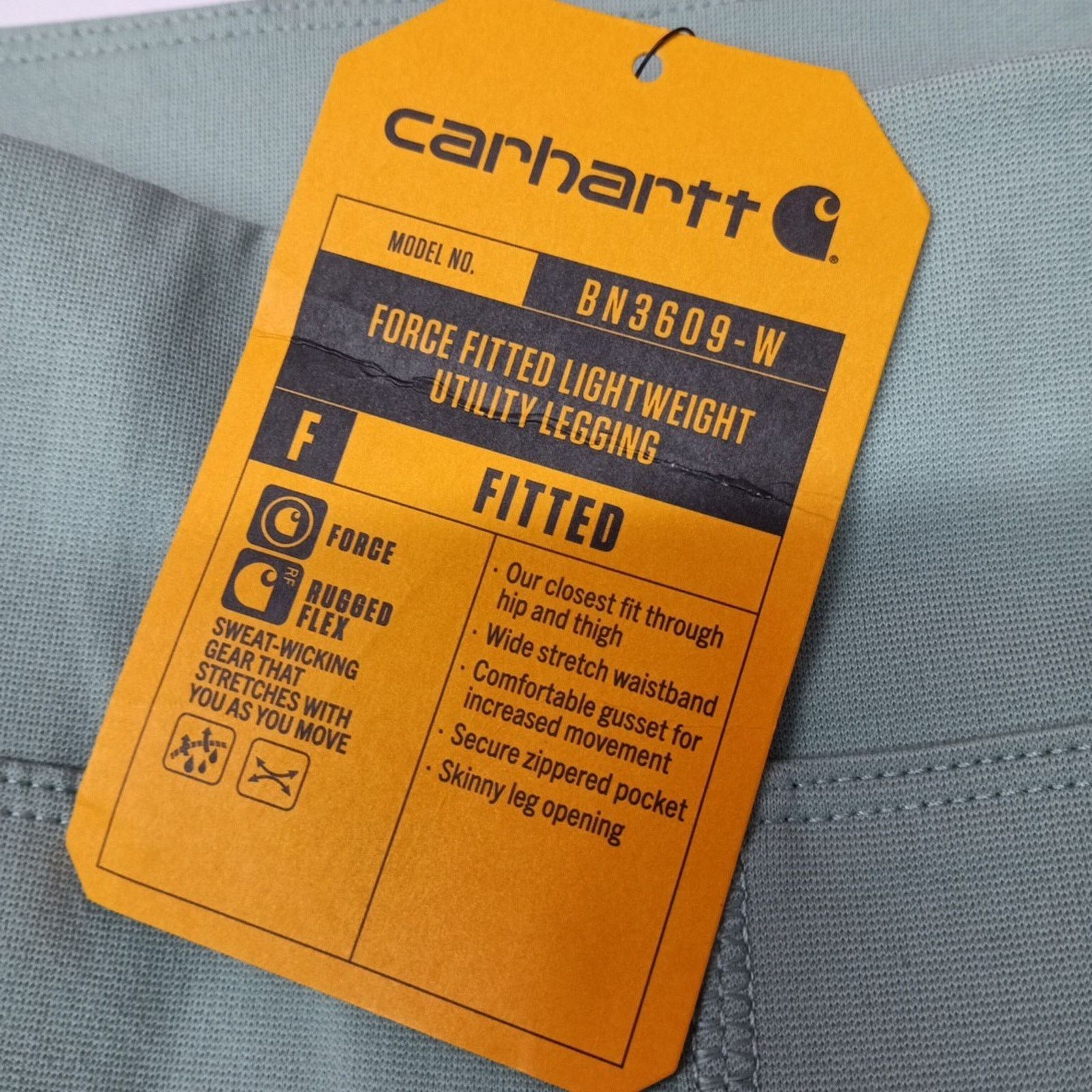 Carhartt Carhartt Women’s Leggings Lightweight Size L Mint Green Size 34" / US 12 / IT 48 - 4 Thumbnail