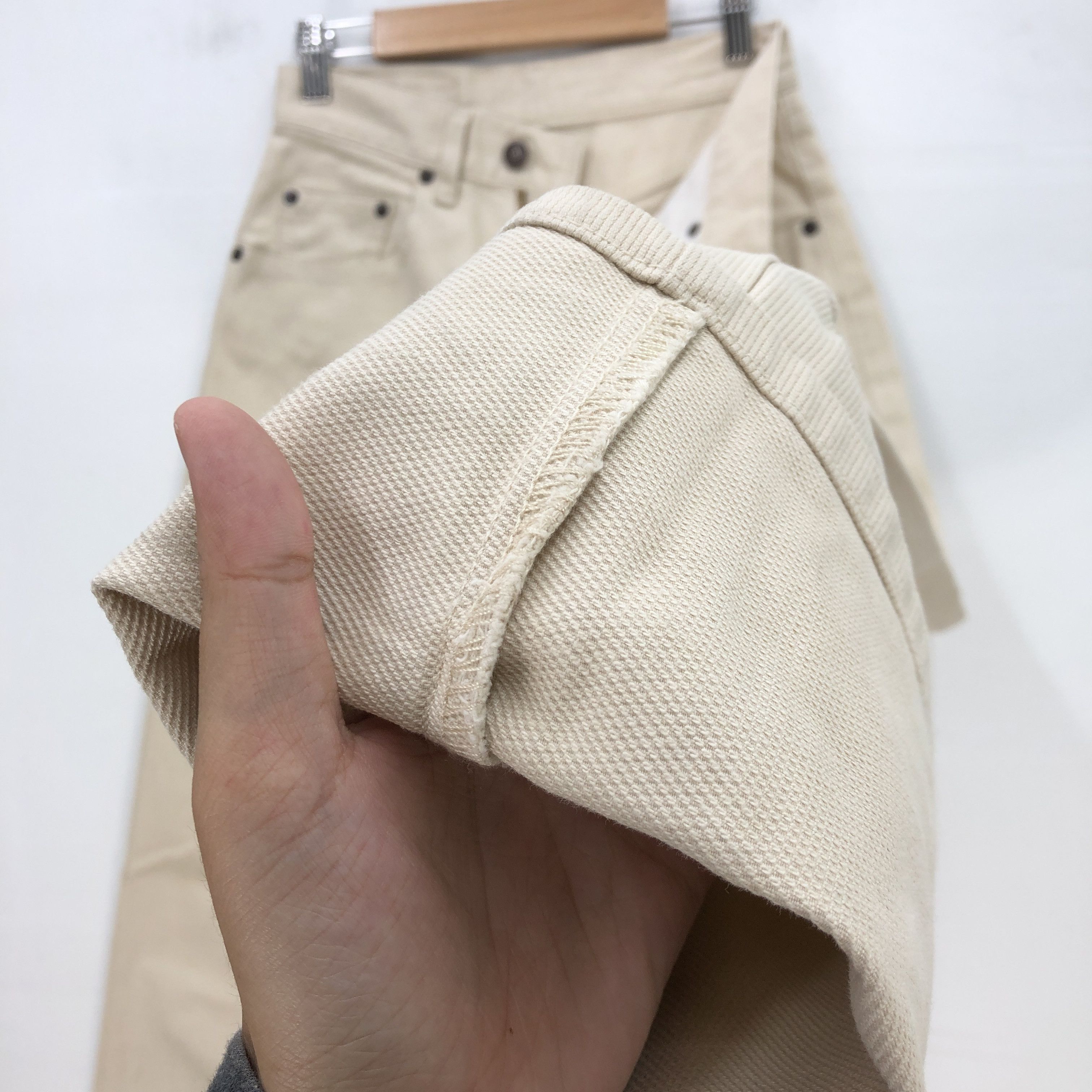 Levi's Vintage 90s Levis 552 Beige Jeans Levi's Corduroy Denim Size 24" / US 00 / IT 34 - 8 Thumbnail