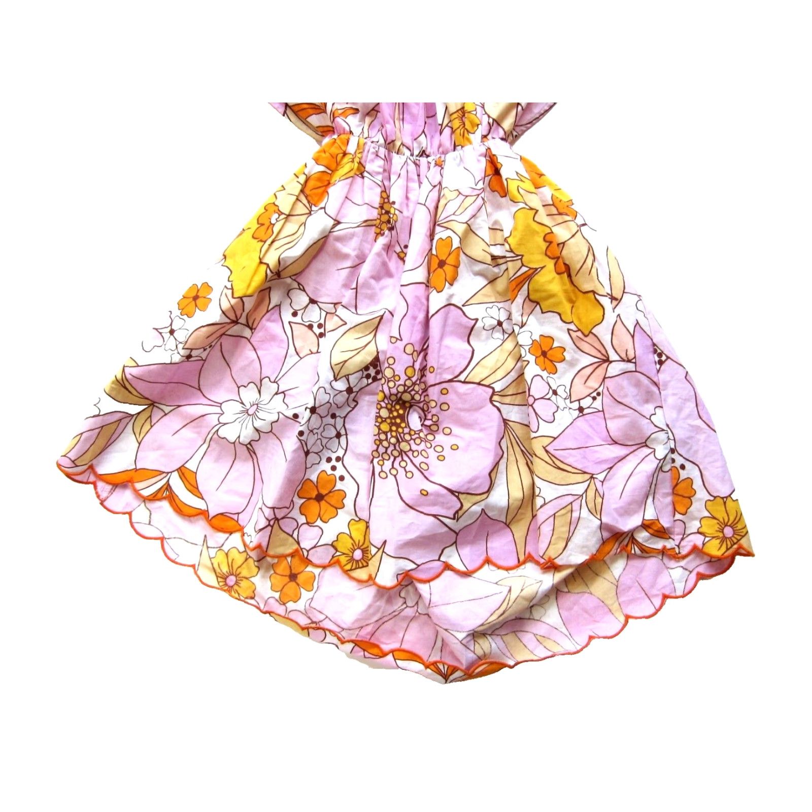 Asos ASOS Dress Floral Cotton Fit Flare Open Back 6 Womens Size M / US 6-8 / IT 42-44 - 5 Thumbnail