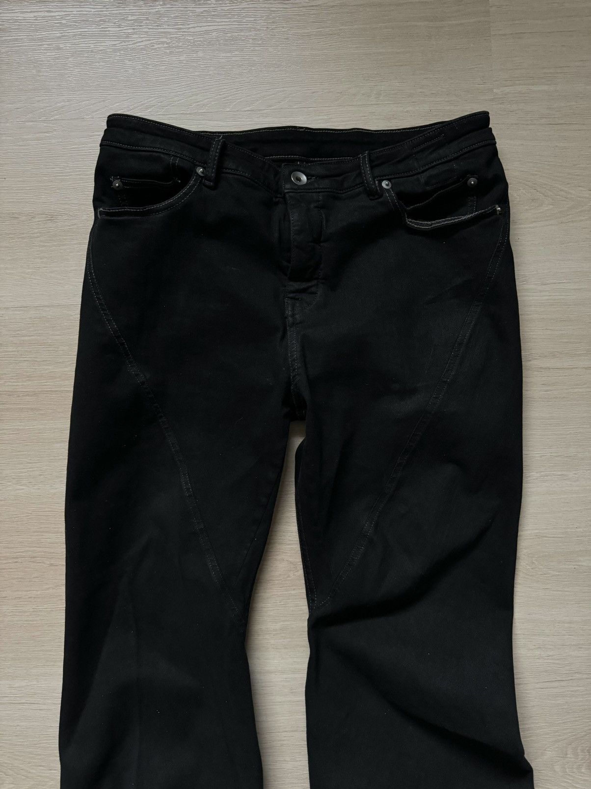 Rick Owens × Rick Owens Drkshdw Rick Owens FW24 Bias Bootcut Denim Size US 30 / EU 46 - 3 Thumbnail