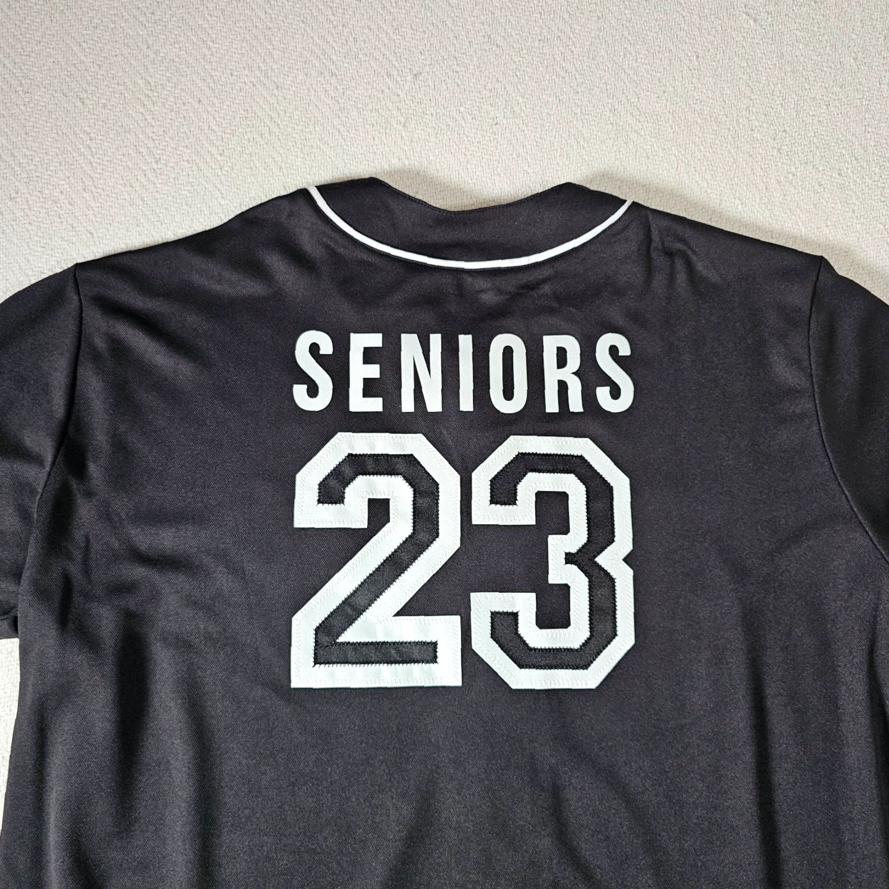 Vintage HERFF JONES 2023 Senior Baseball T-Shirt Unisex Adult Medium Black Contrast Stitching Size M / US 6-8 / IT 42-44 - 8 Thumbnail