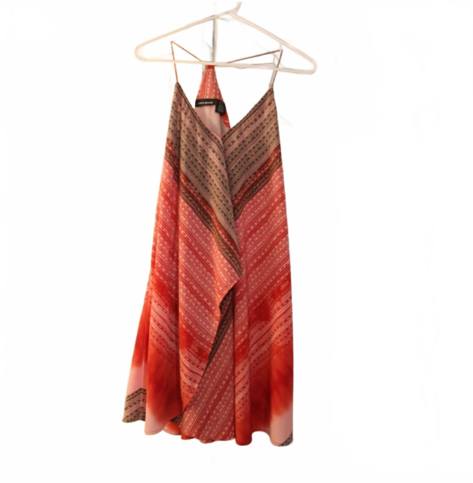 DKNY DKNY Pink Pattern Flowing Strappy Shift Summer Dress Small Size S / US 4 / IT 40 - 1 Thumbnail