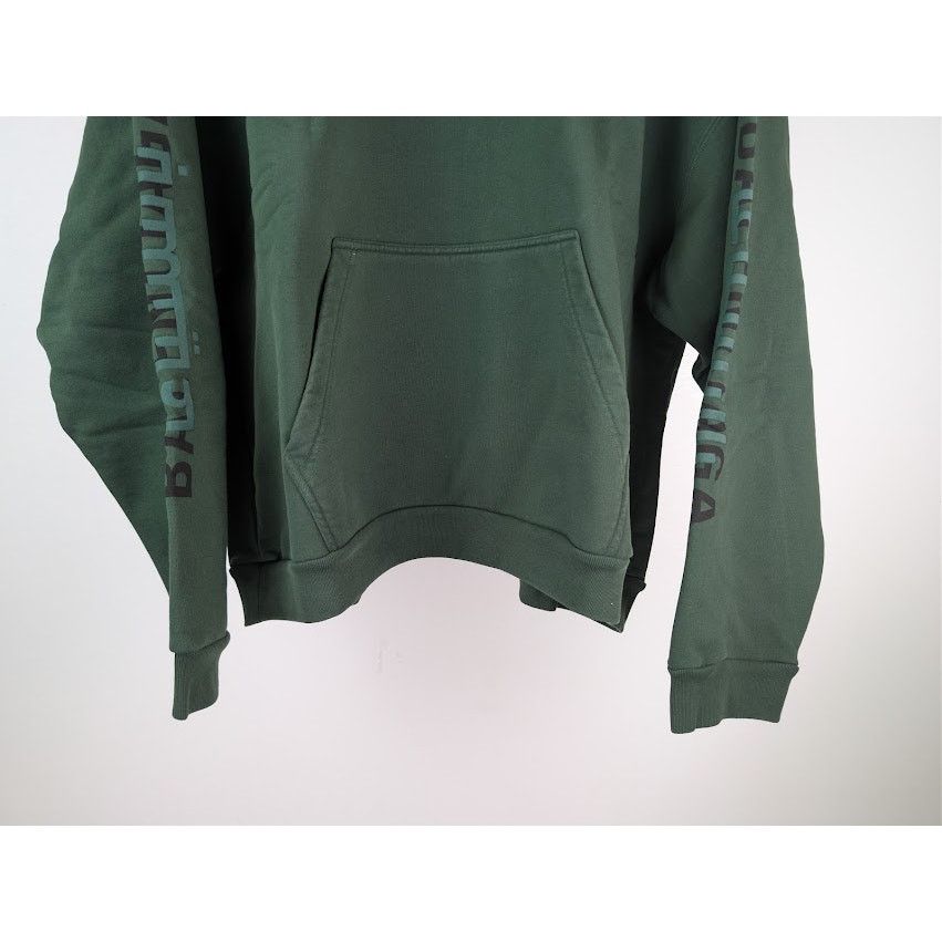 Balenciaga o1rshd1 Ramadan Medium-Fit Hoodie in Green Fleece Size US L / EU 52-54 / 3 - 4 Thumbnail