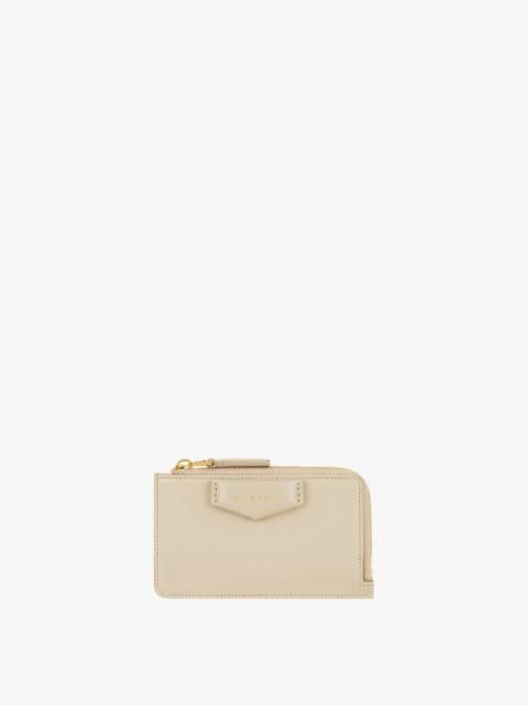 Givenchy o1w1db10525 Size: OS/Antigona Zipped Card Holder in Beige Size ONE SIZE - 1 Preview