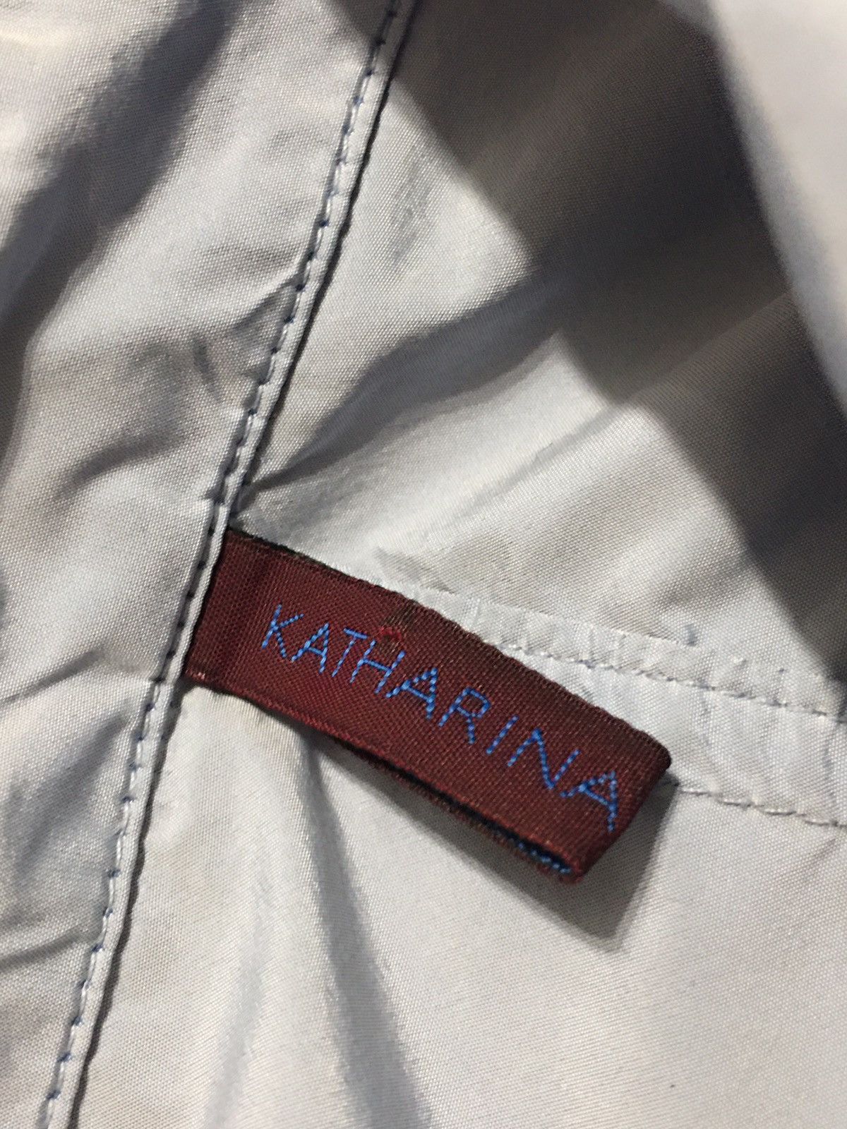 Designer Katharina Hovman Blue Metalic Blouse Shirt Size EU42 US12 Size XL / US 12-14 / IT 48-50 - 9 Thumbnail