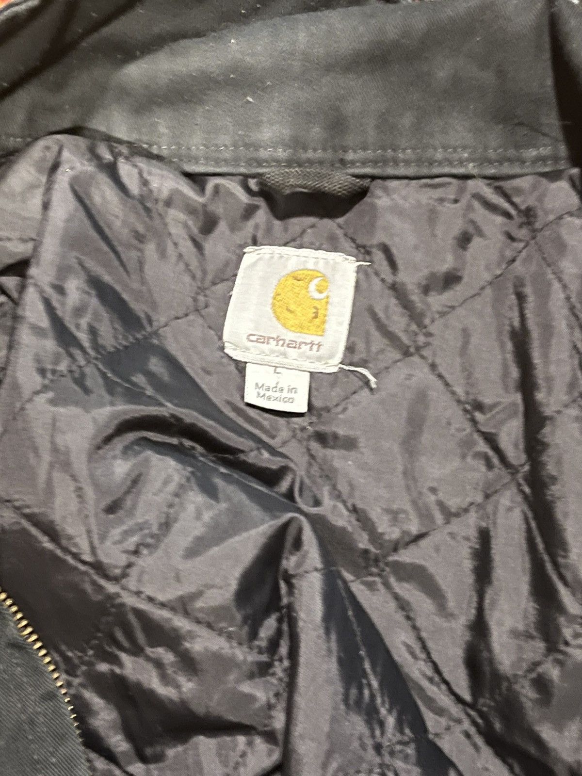 Carhartt Carhartt Jacket Workwear Large Black Insulated Distressed Size US L / EU 52-54 / 3 - 3 Thumbnail