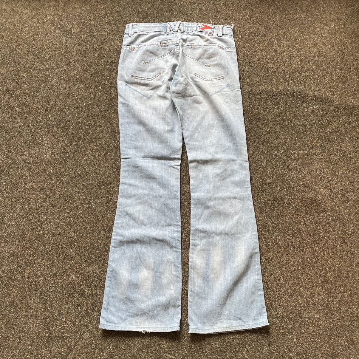 Vintage Vintage Y2K Faded Flare Jeans Bootcut Grunge Thrashed 32 Size 32" / US 10 / IT 46 - 2 Thumbnail