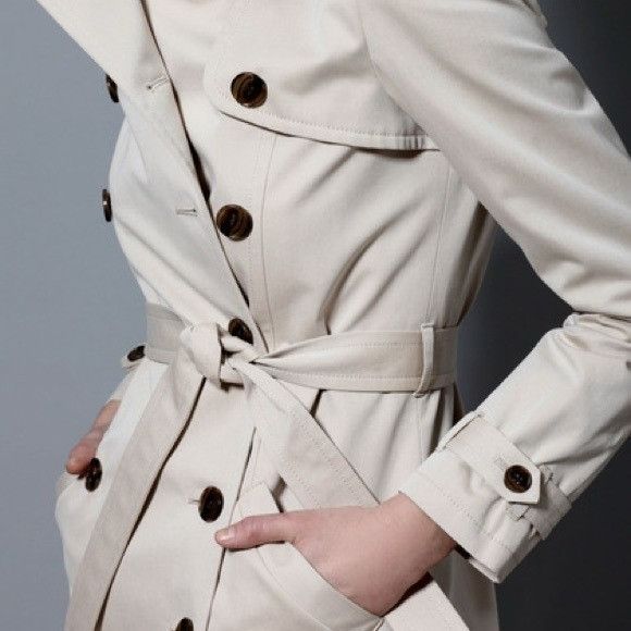 Other Gryphon New York NY Double Breasted Trench Coat Beige Size M / US 6-8 / IT 42-44 - 13 Thumbnail