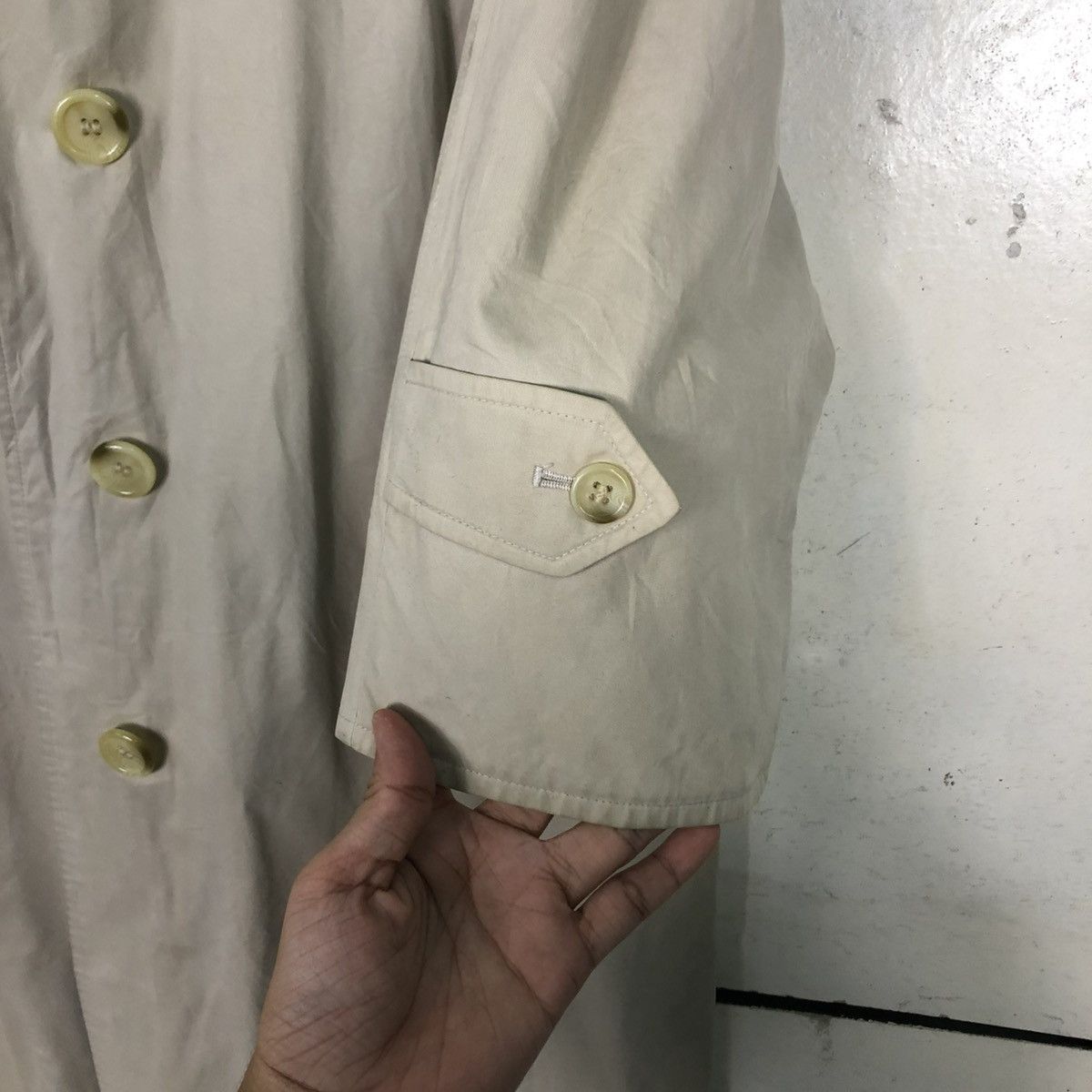 Burberry 🔥VINTAGE LONG TRENCH COATS JACKET BURBERRYS MADE IN ENGLAND Size US M / EU 48-50 / 2 - 15 Thumbnail
