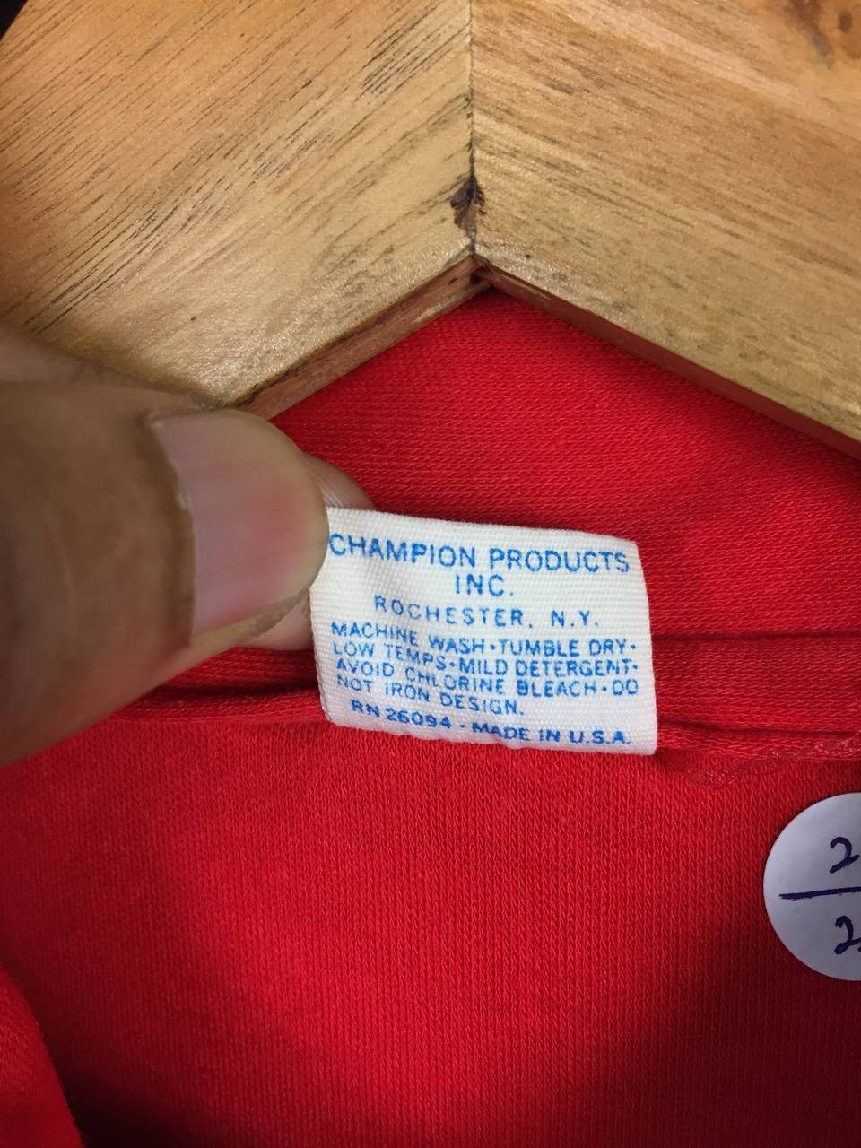 Champion × Vintage Vtg 70s Champion Blue Bar Boston College Single Stitch Polo Size US L / EU 52-54 / 3 - 9 Thumbnail