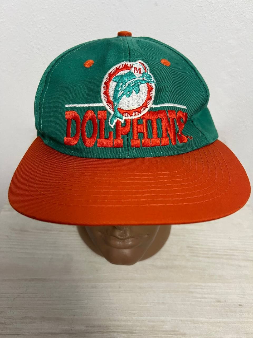 NFL × The Game × Vintage Vintage Miami Dolphins Cap Hat NFL Taiwan Made Big Logo Size ONE SIZE - 4 Thumbnail