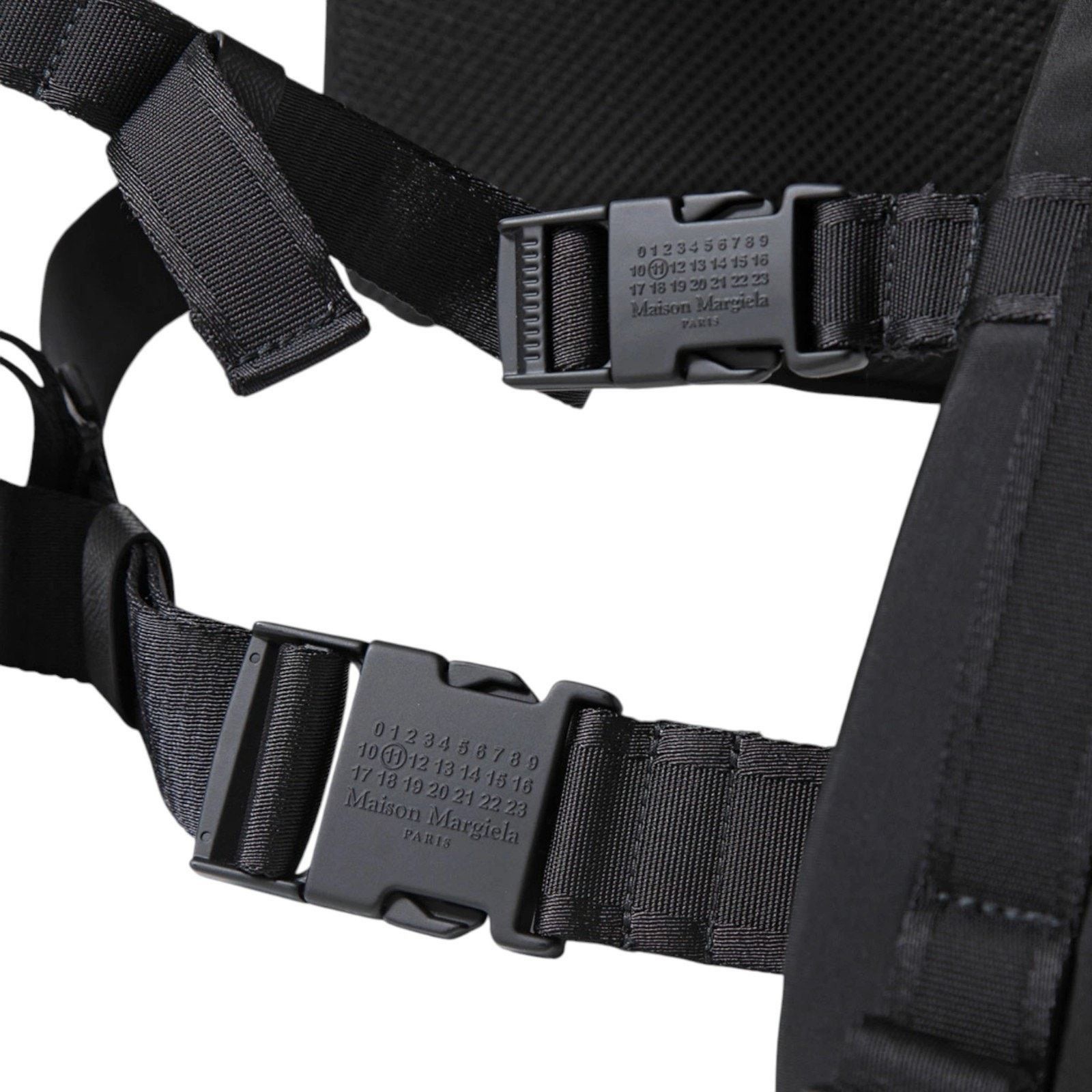 Maison Margiela Glam Slam Numbers Patch Canvas Backpack Black - New $2050 Size ONE SIZE - 9 Thumbnail