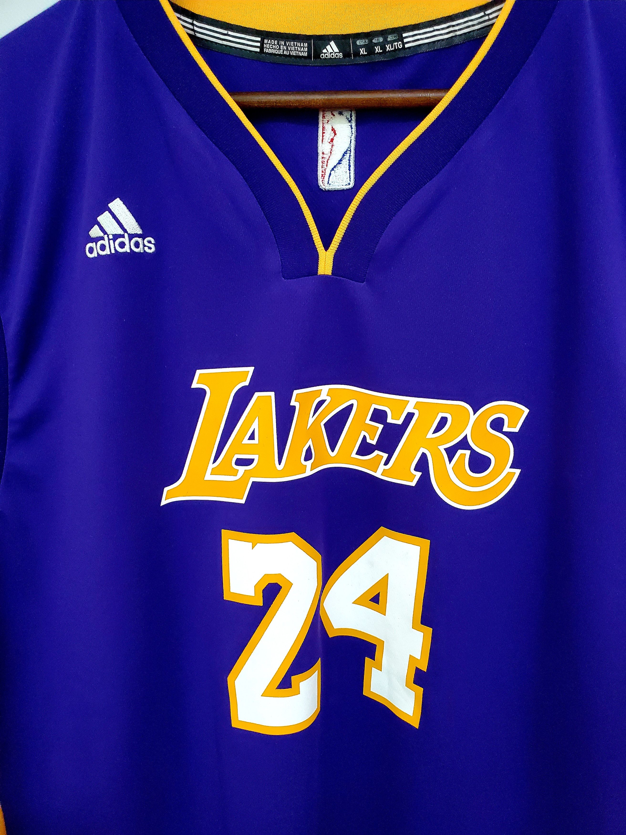 Adidas × NBA LOS ANGELES LAKERS #24 KOBE BRYANT jersey New condition Xl Size US XL / EU 56 / 4 - 3 Thumbnail