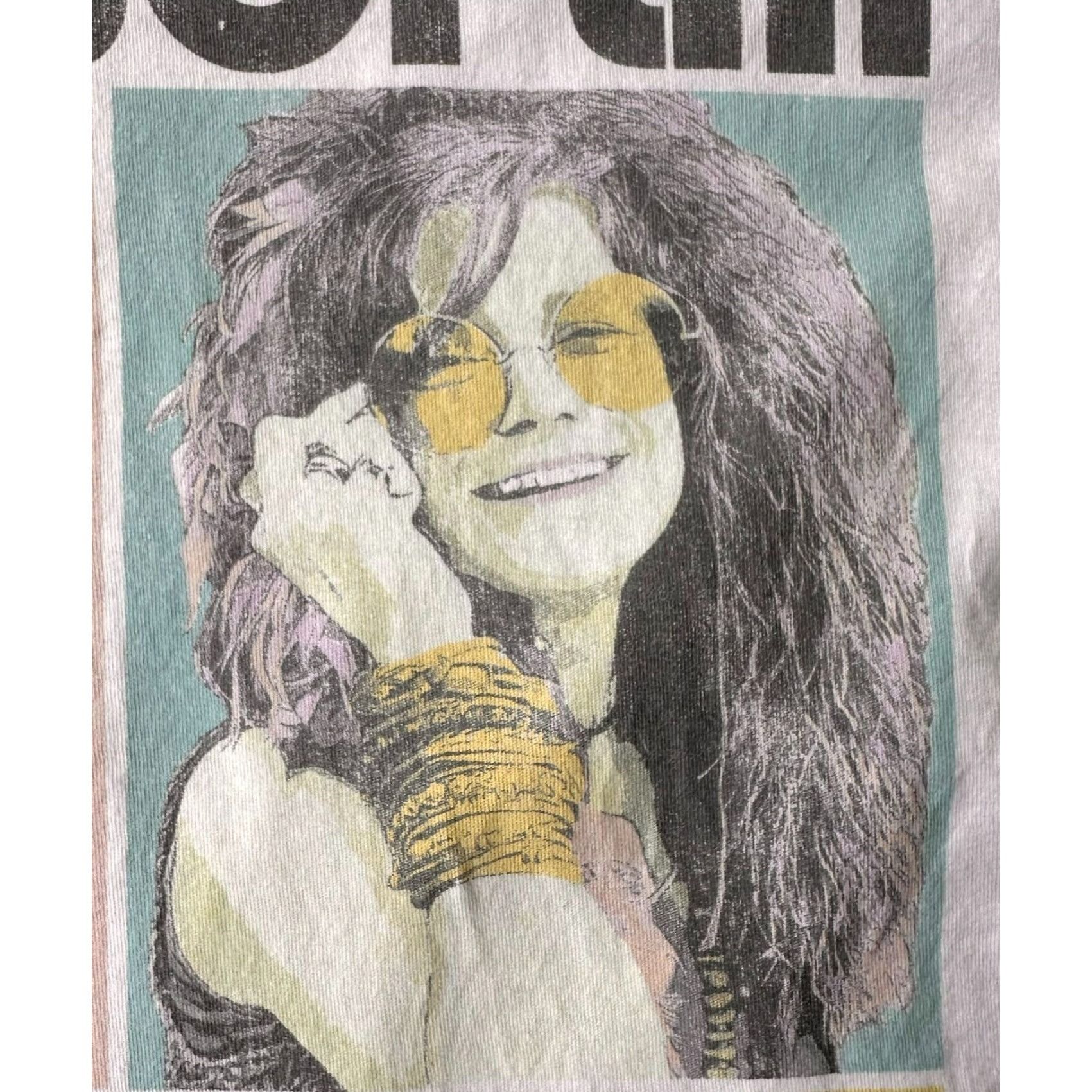 Vintage Janis Joplin T Shirt Small White Recycled Karma Pearl Bobby Size S / US 4 / IT 40 - 7 Thumbnail