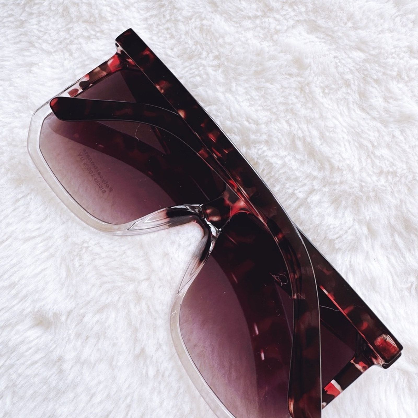Other Kira Tortoise Brown & Clear Oversized Sunglasses Size ONE SIZE - 13 Thumbnail