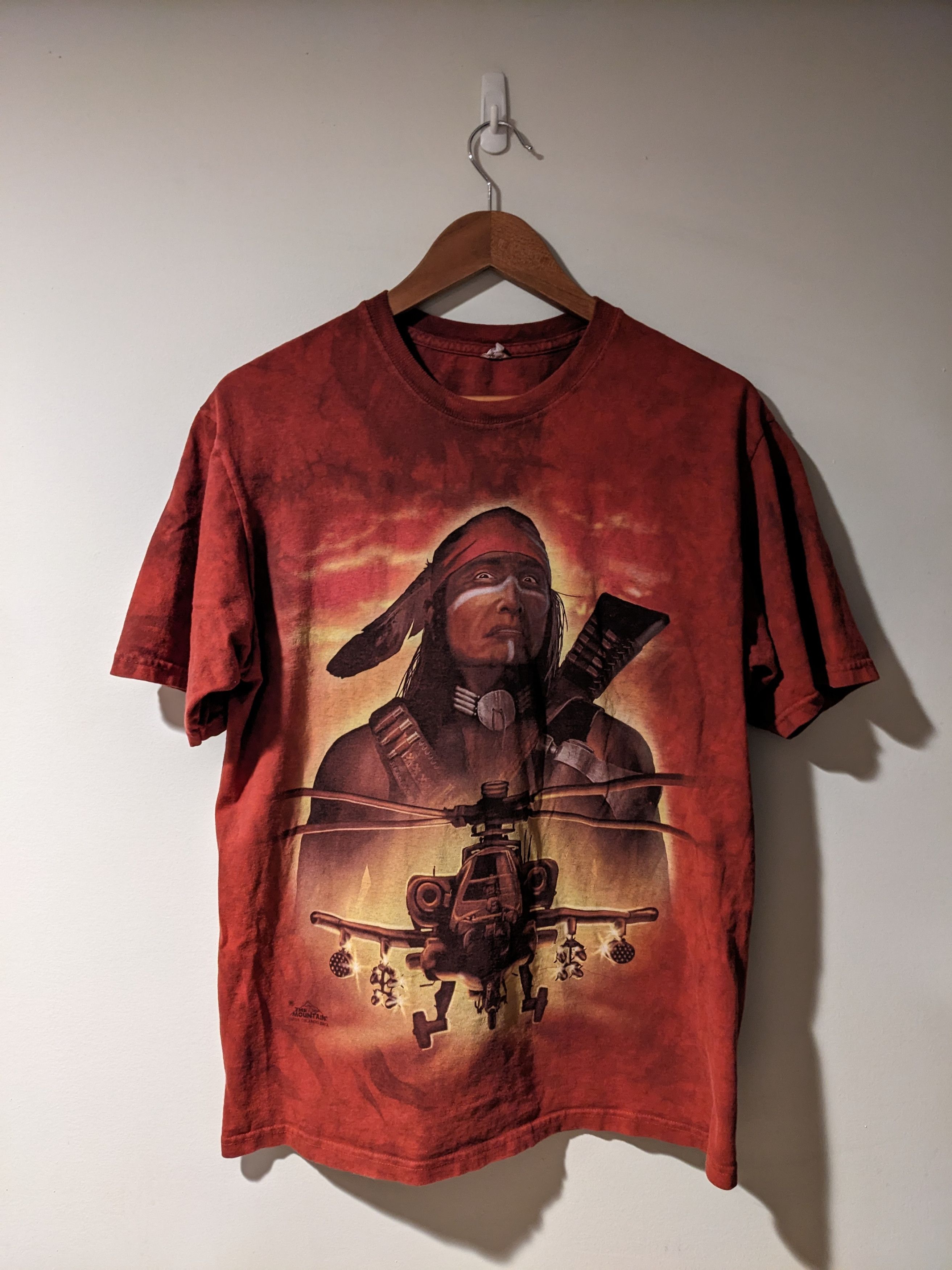 The Mountain × Vintage Vintage 2014 Tribal Native Helicopter War Mountain T-Shirt Size US M / EU 48-50 / 2 - 1 Thumbnail