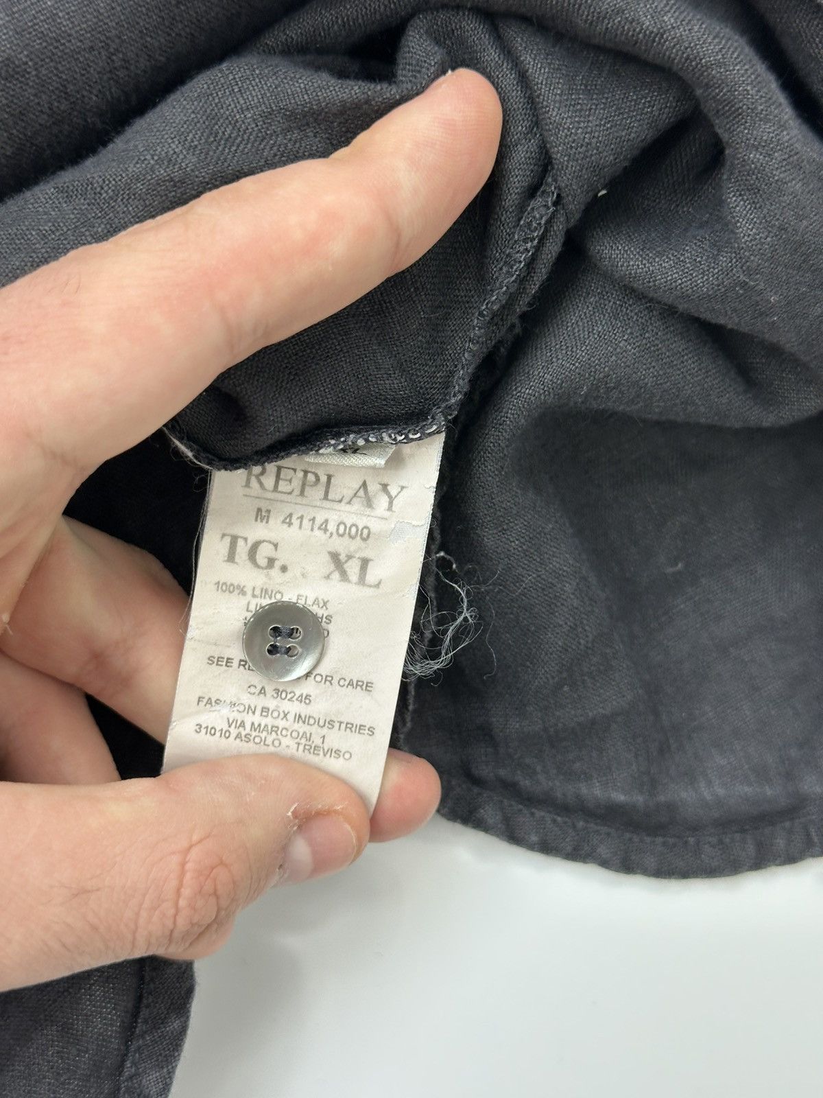 Replay Replay Casual Shirt Gray Men's XL Size Size US XL / EU 56 / 4 - 10 Thumbnail
