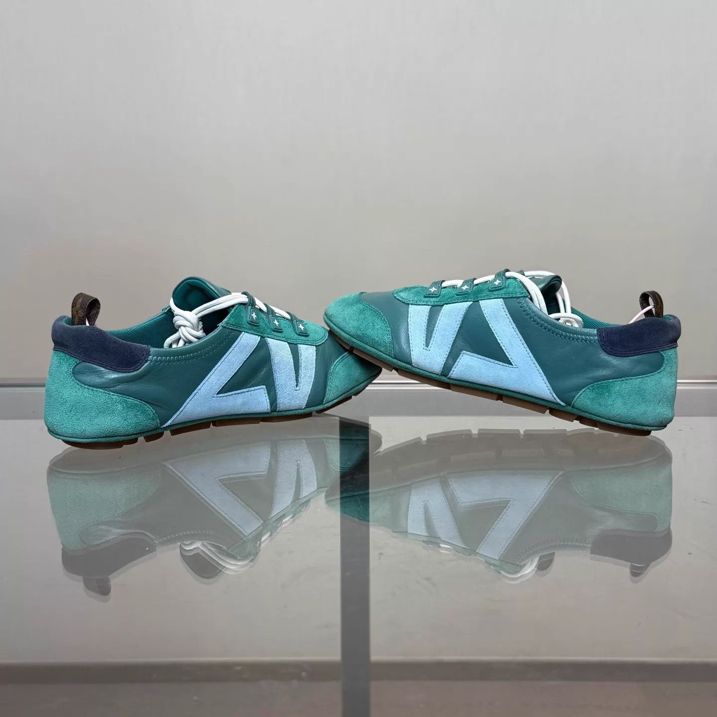 Louis Vuitton LV Sneakerina Green Ballet Trainer 38 98 Size US 7.5 / IT 37.5 - 6 Thumbnail