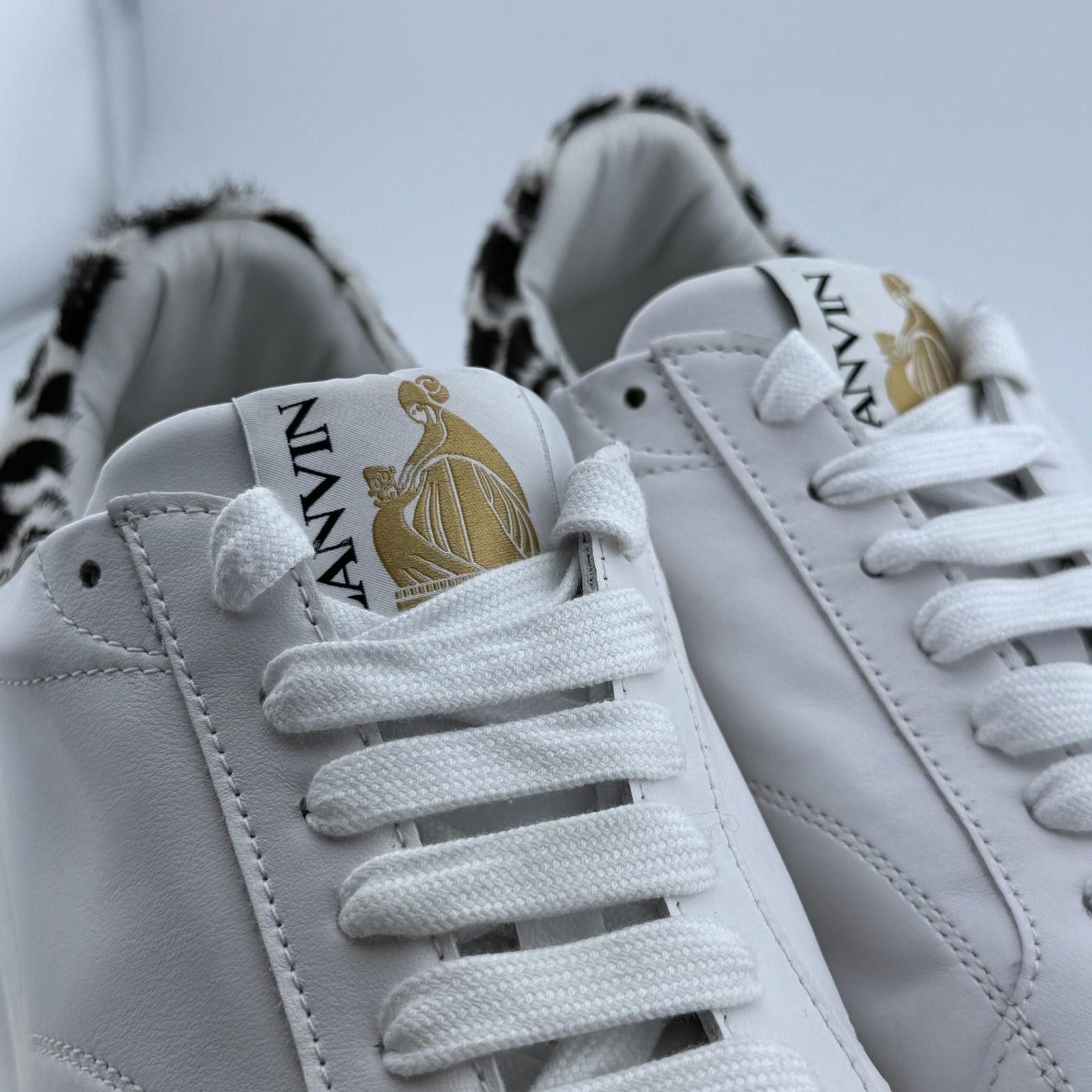 Lanvin Lanvin Ddb0 Leather Low Top Sneaker Size US 7.5 / IT 37.5 - 9 Thumbnail
