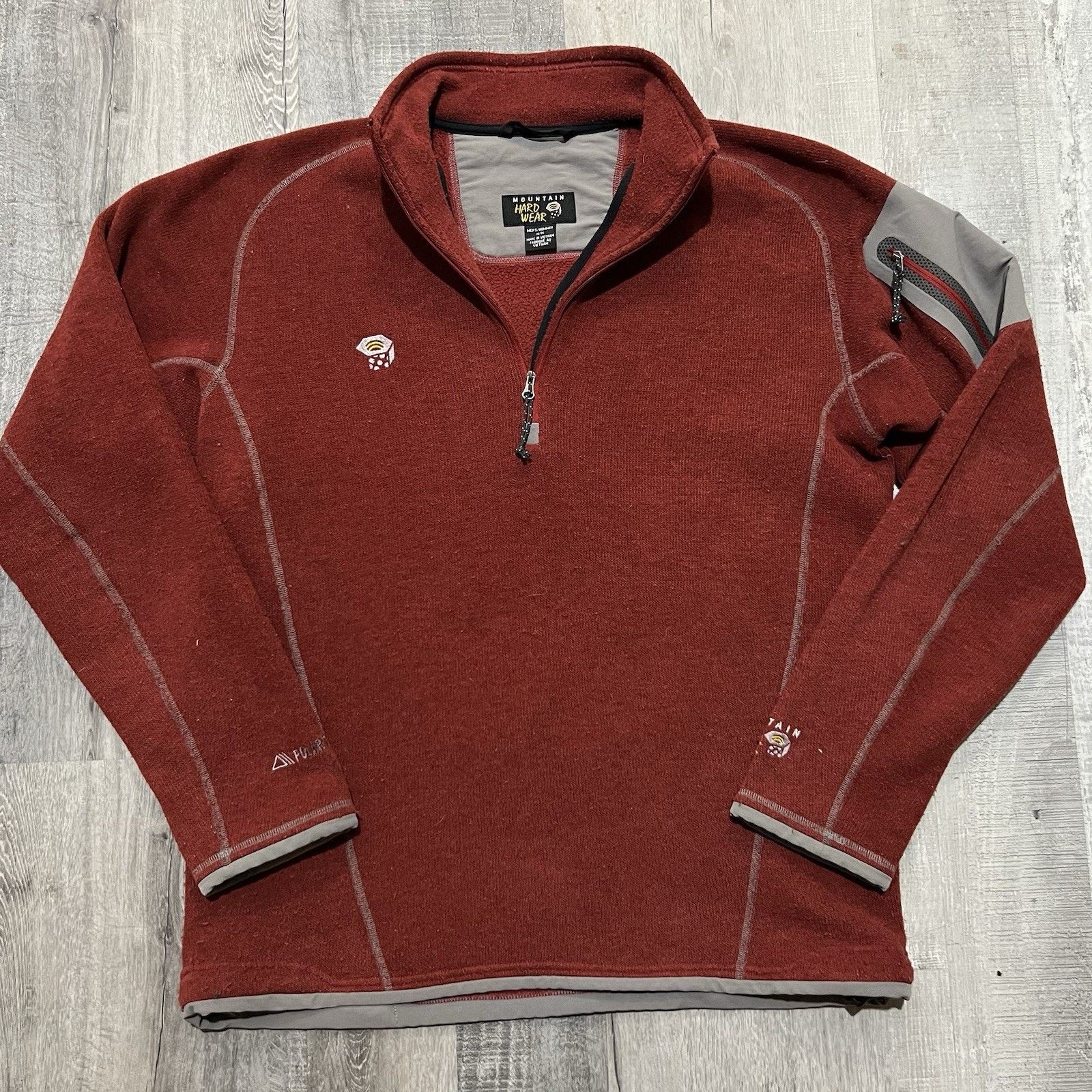 Mountain Hardwear Mountain Hardwear Mens Fleece 1/4 Zip Outdoor Sweater Jacket Size US M / EU 48-50 / 2 - 1 Thumbnail