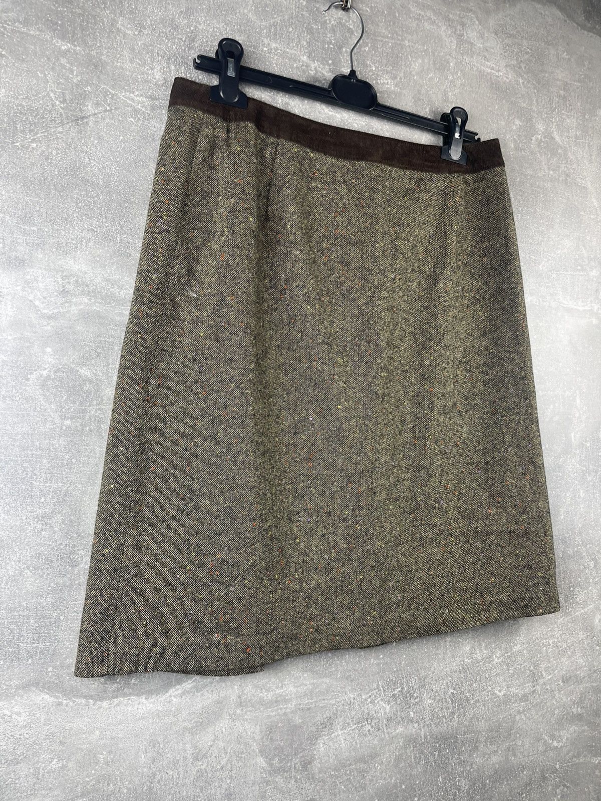 Dolce & Gabbana Dolce&Gabbana Vintage Archives Brown Tweed Buttons Skirt Size 30" / US 8 / IT 44 - 8 Thumbnail