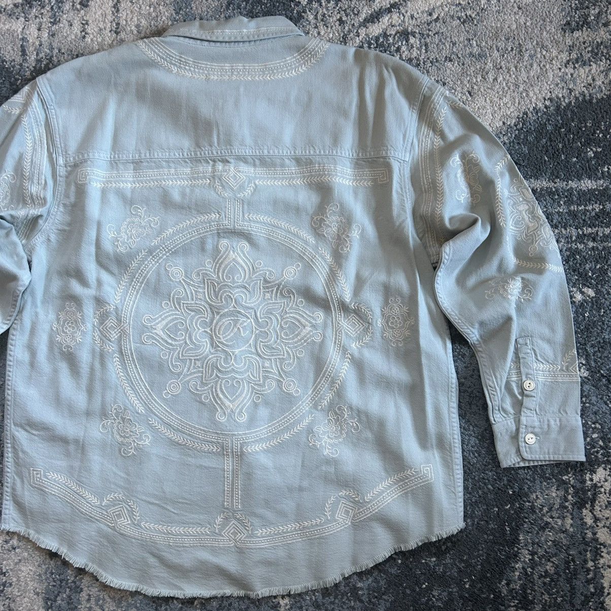 Kith SPRiNG 2024 RAW HEM DENiM APOLLO SHiRT STONE WASH EMBROiDERY Size US M / EU 48-50 / 2 - 16 Thumbnail