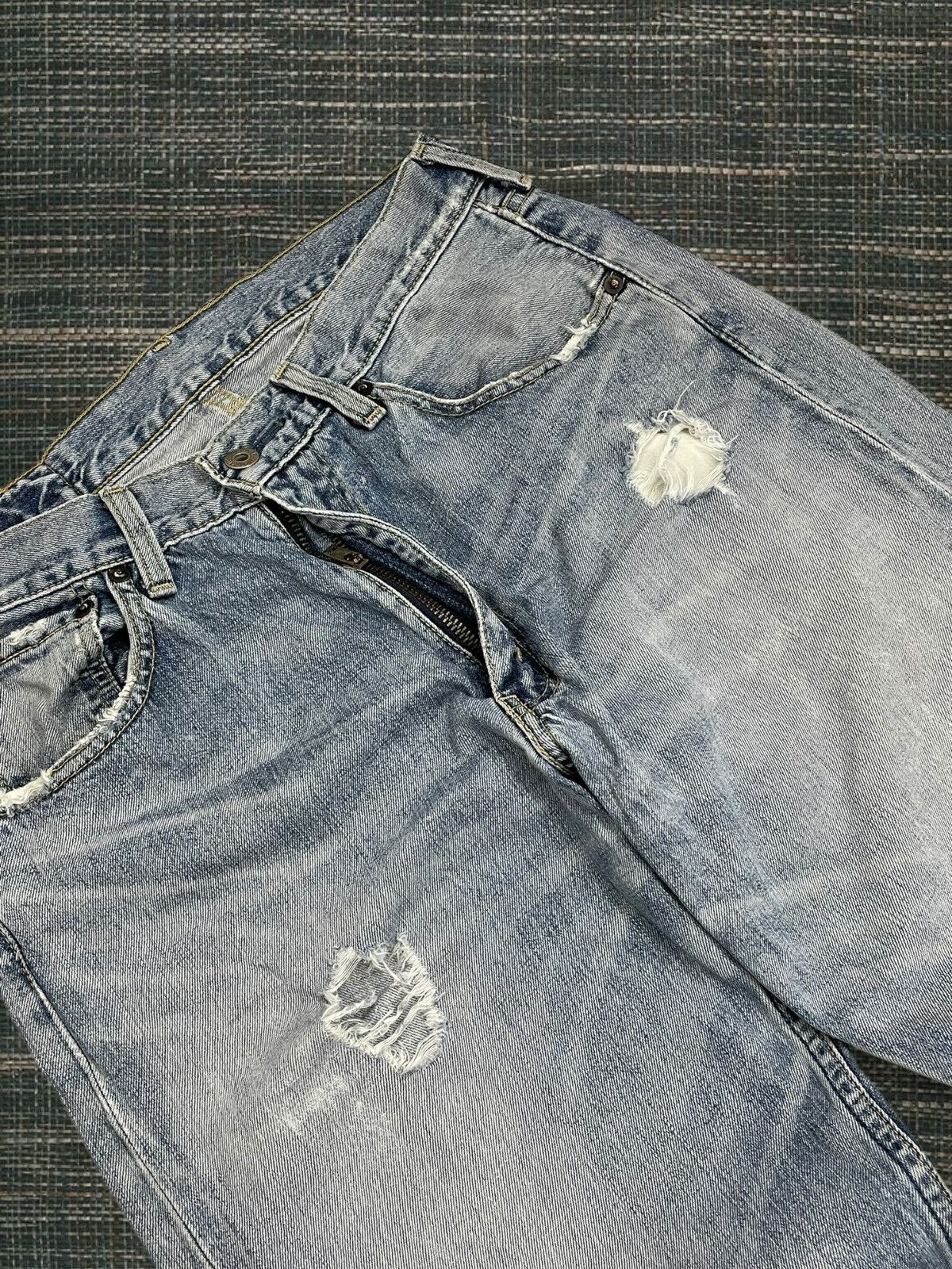 Levi's Vintage Clothing Vintage 1990S Designer Original Levis 503 Distressed Denim Size US 31 - 6 Thumbnail