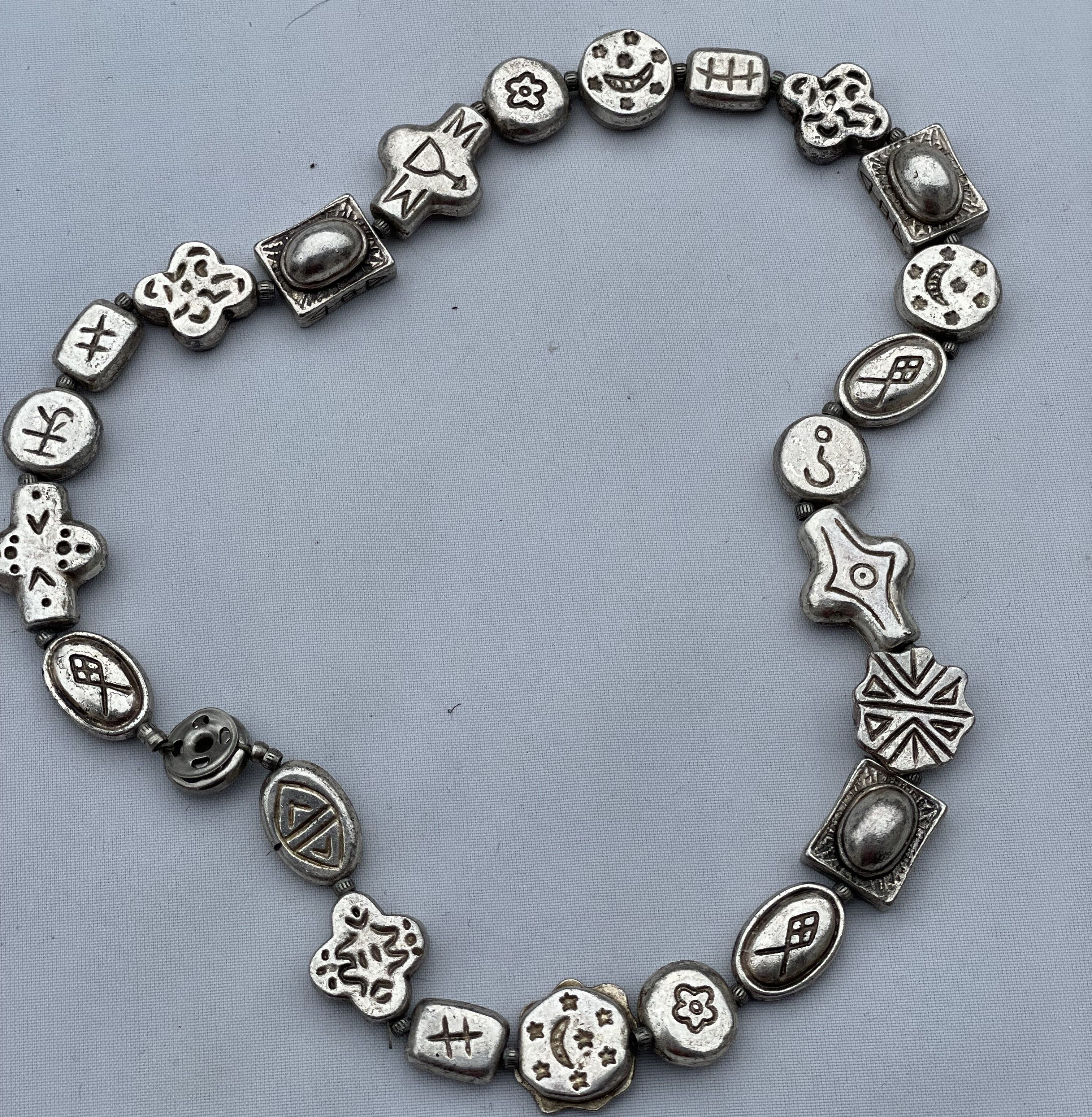 Other Ethnic Silver Choker Bracelet. Vintage Handmade Size ONE SIZE - 6 Thumbnail