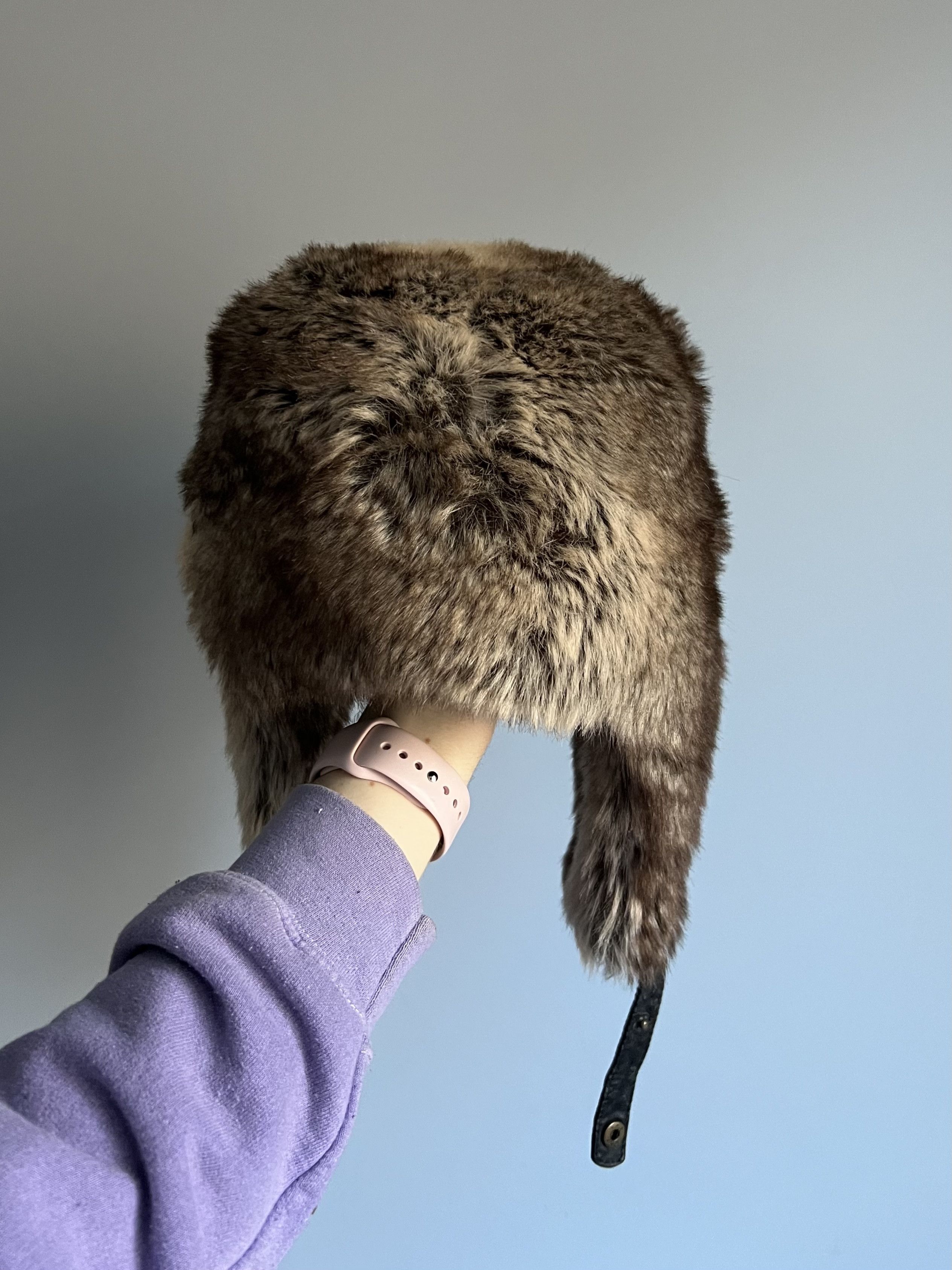 Japanese Brand Alt Ushanka Fuzzy Trapper Fur Winter Hat Size ONE SIZE - 5 Thumbnail