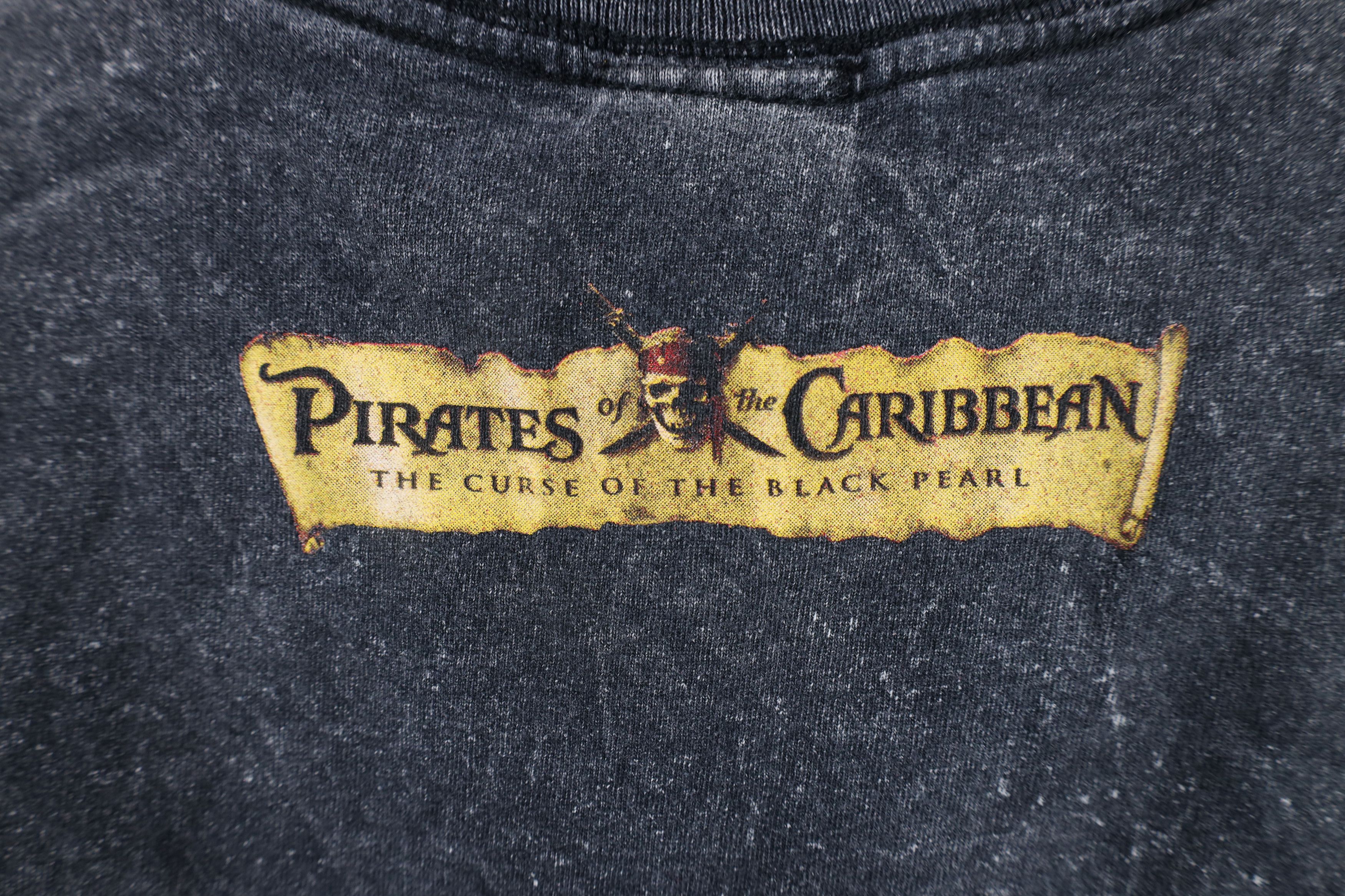 Disney × Vintage Vintage 2003 Disney Pirates of the Caribbean Curse T-Shirt Size US M / EU 48-50 / 2 - 6 Thumbnail