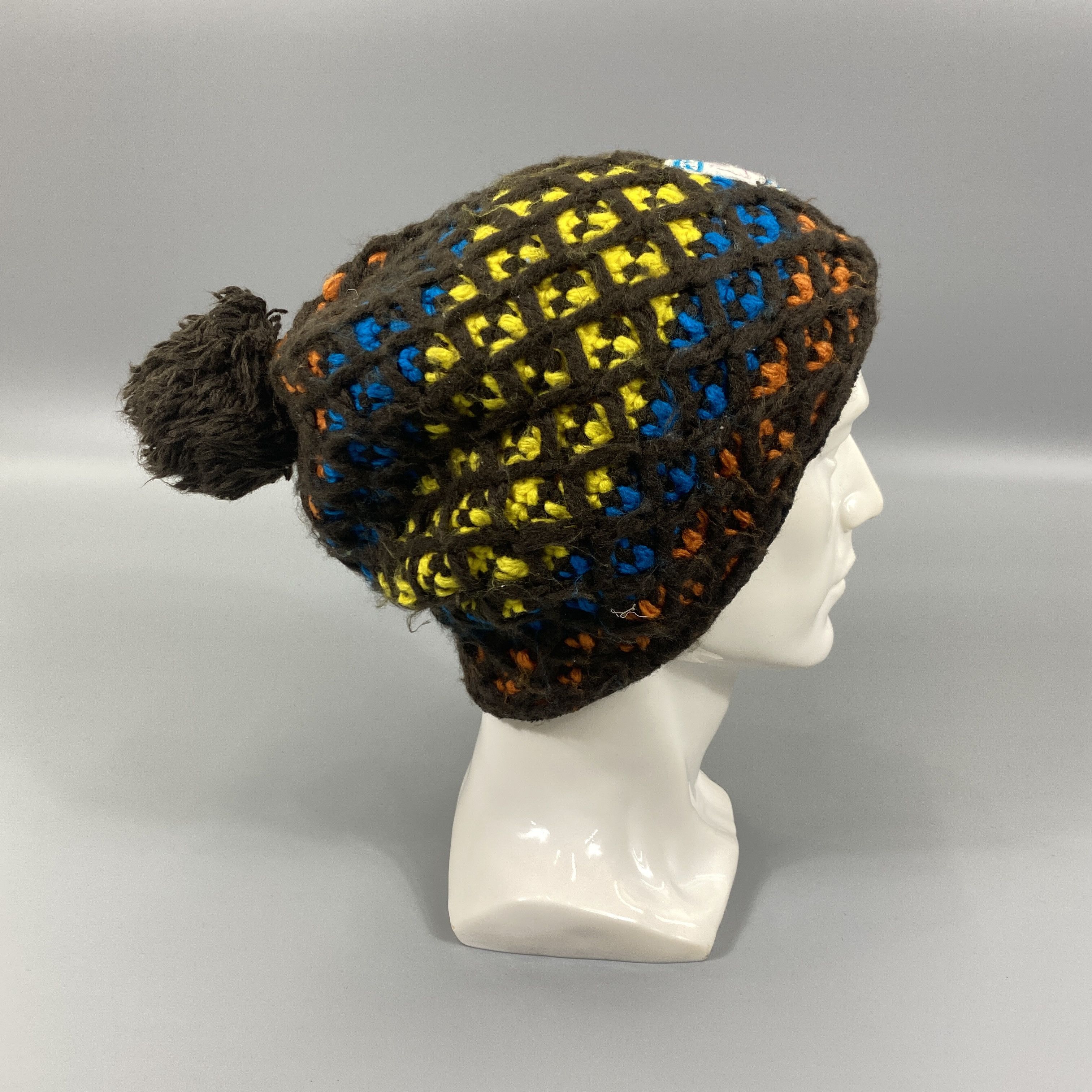 Japanese Brand Multicolor Knitted Beanie With Pom Pom -BN807 Size ONE SIZE - 5 Thumbnail