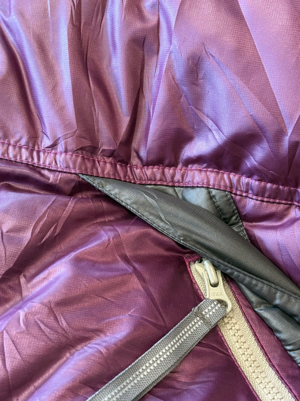 Nike Vintage 2000s Nike Burgundy Swoosh Puffer Jacket Size US XL / EU 56 / 4 - 8 Thumbnail