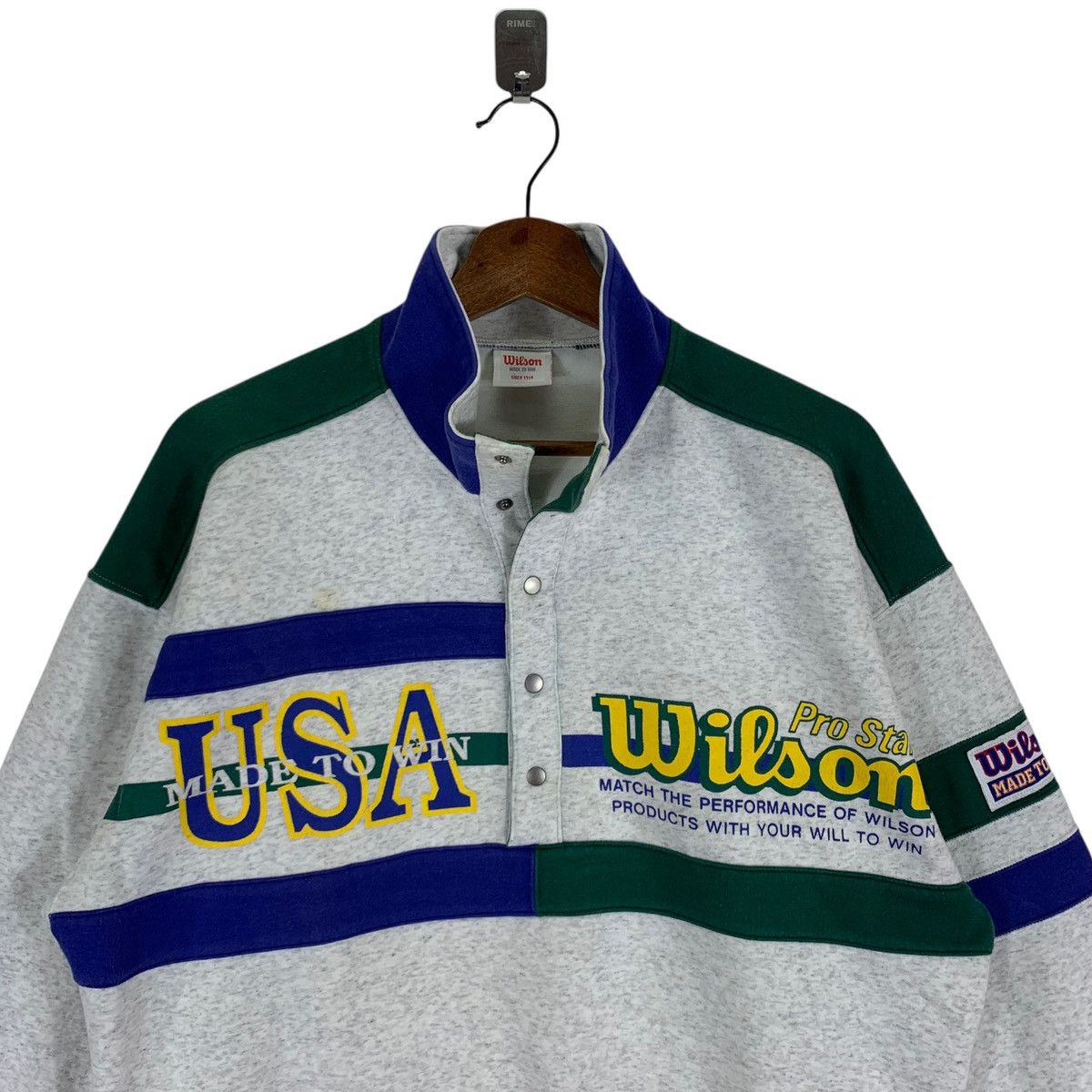 Vintage × Wilson Vintage Wilson Athletic Sportswear Crewneck Size US M / EU 48-50 / 2 - 3 Thumbnail
